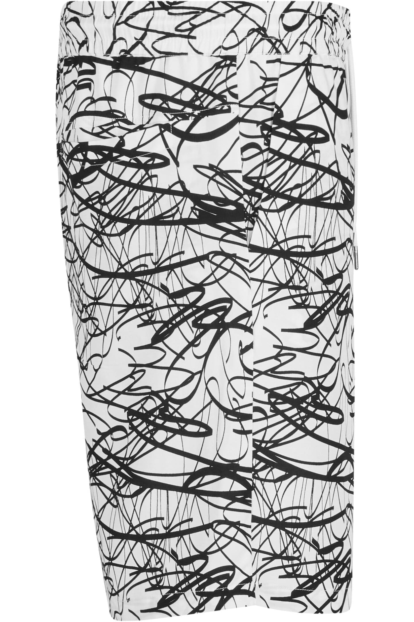 VISCOSE AOP RESORT SHORTS WHITESCRIBBLE 4