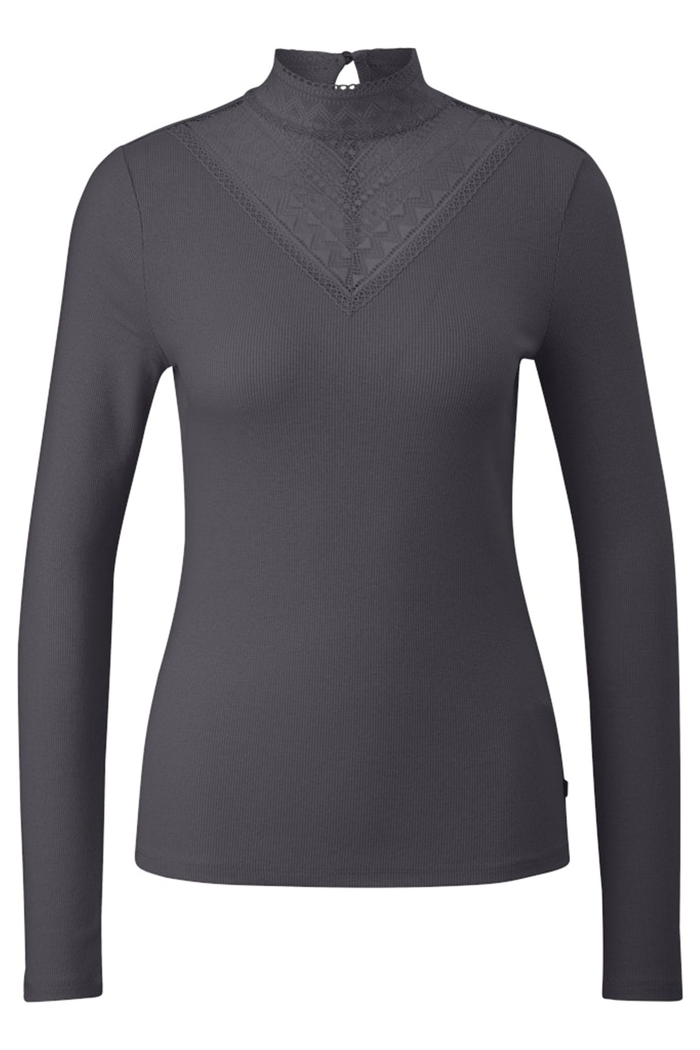 S.OLIVER-QS T-SHIRTS GREY/BLACK 3
