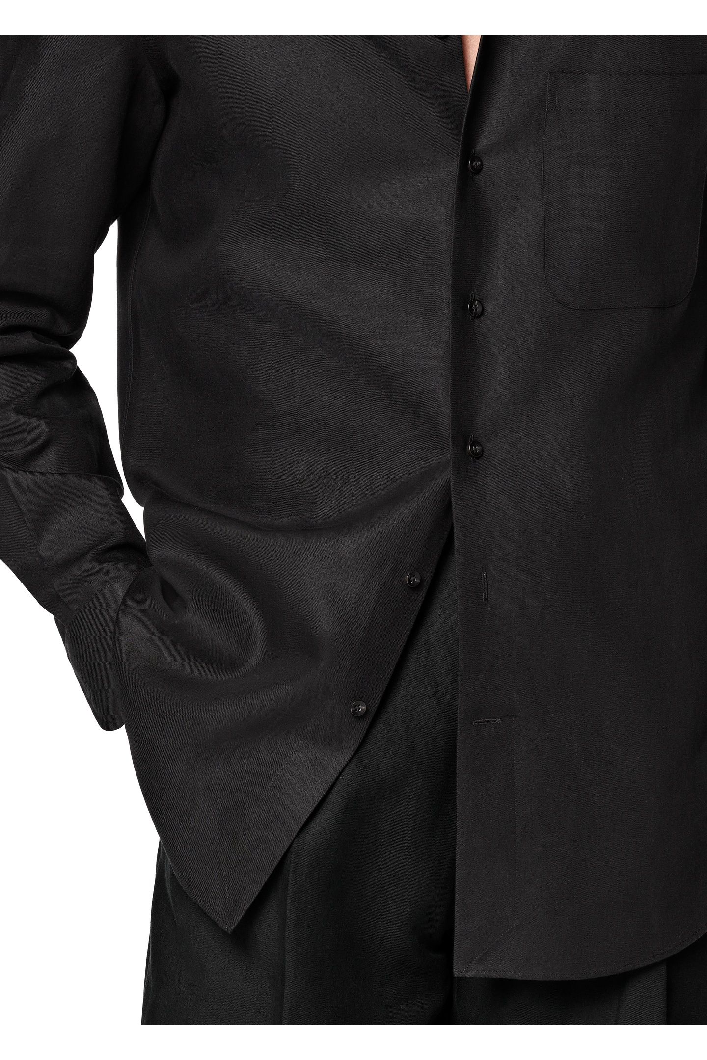 SHIRT-OVERSHIRT-LYOCELLBLACK CASUAL SHIRTS BLACK 9