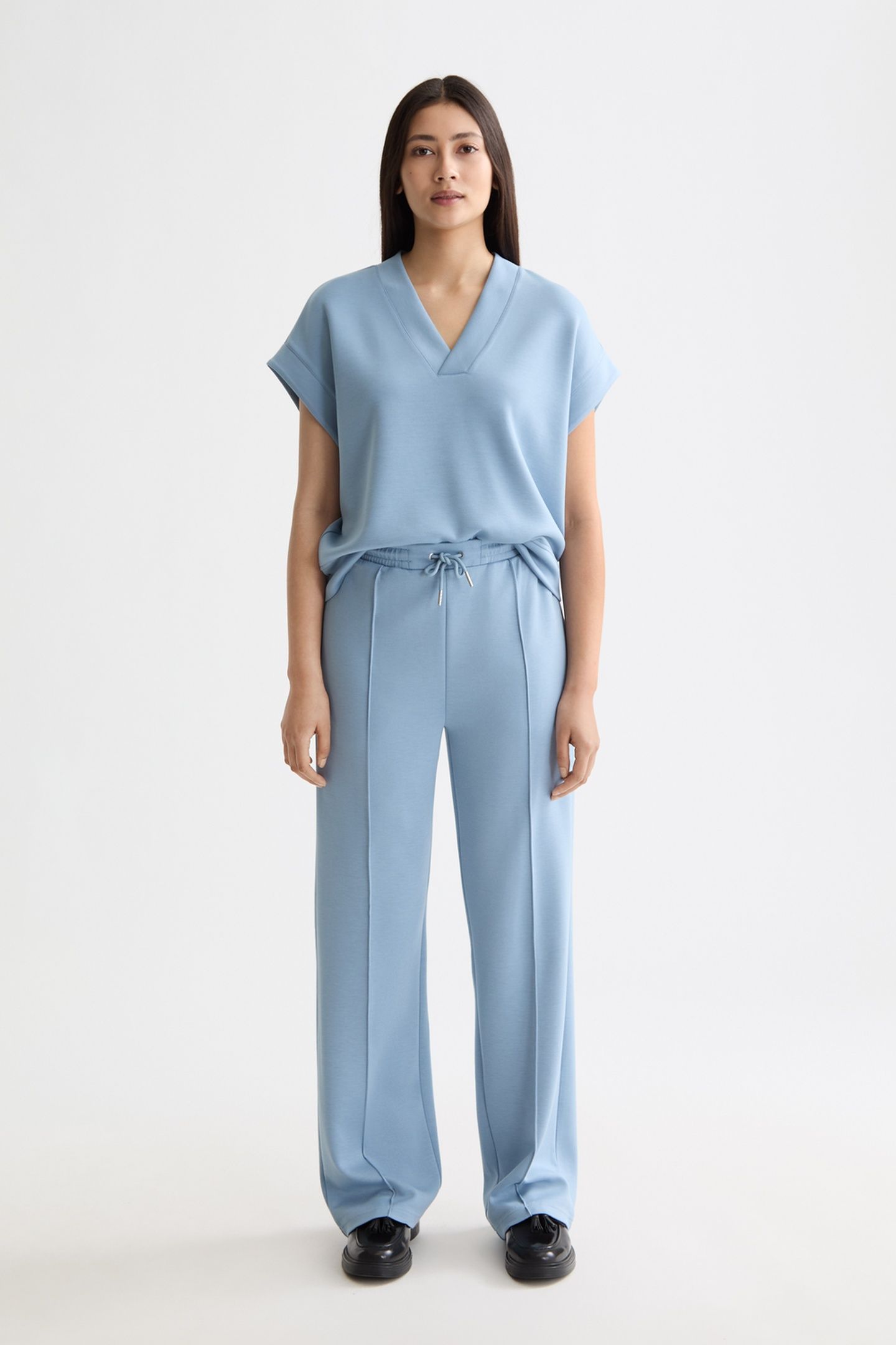 MODAL SWEATPANTS FADED DENIM 1