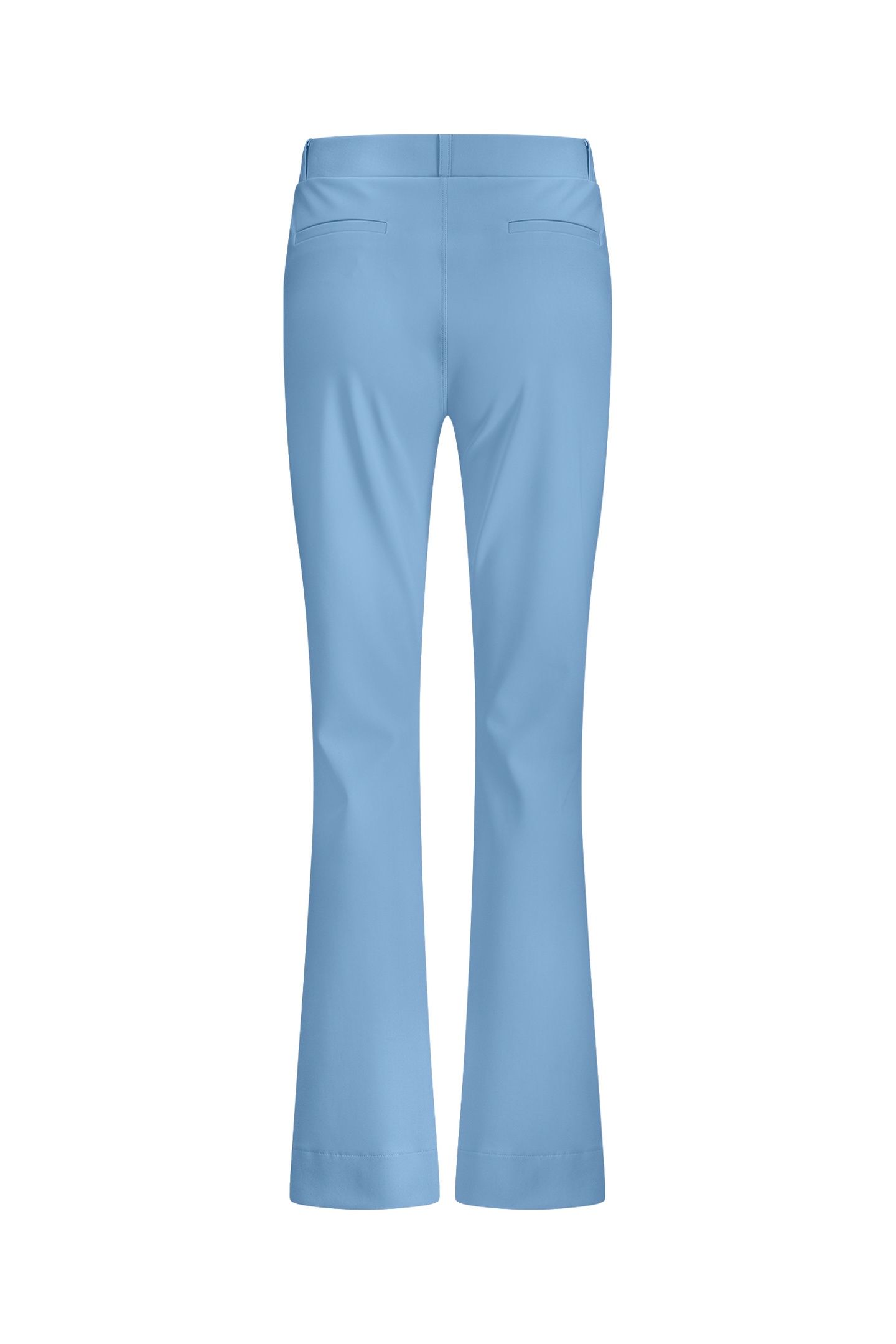 FLAIR LONG BONDED TROUSERS MID BLUE 5