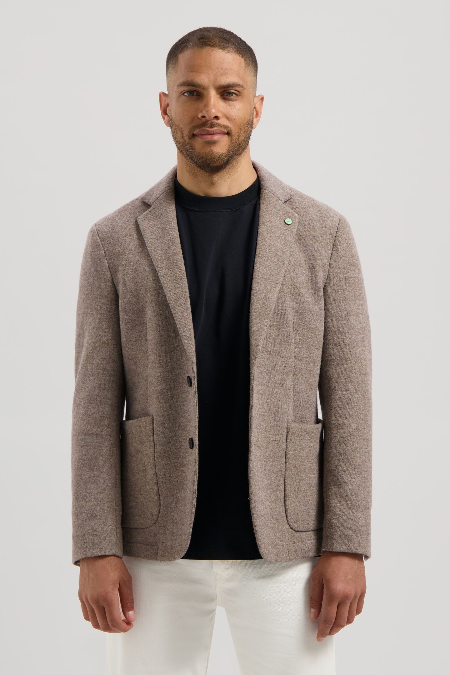 DS_SIMMON KNIT BLAZER VINTAGE KHAKI 1