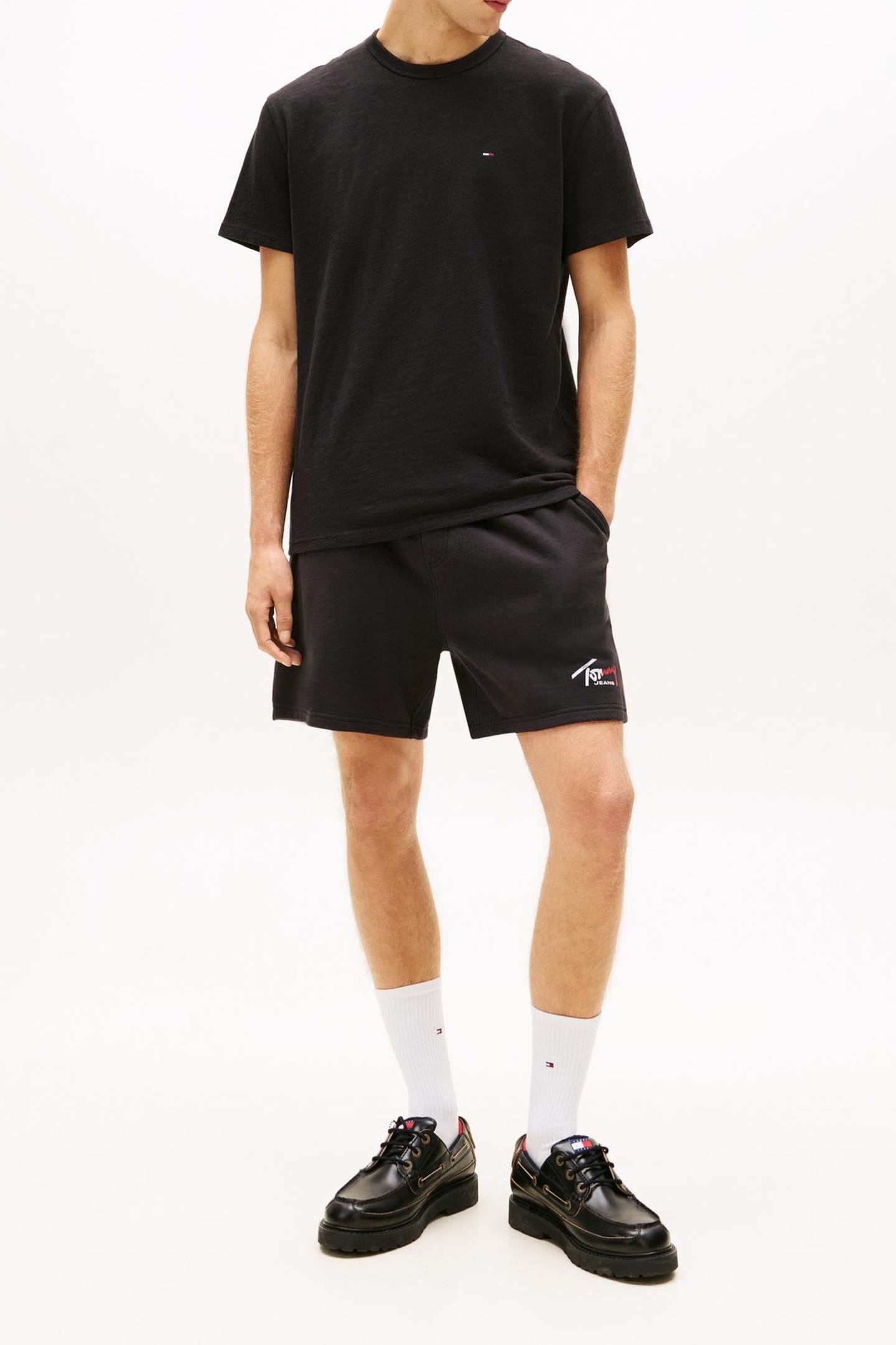 TJM REGULAR SFLAG SLUB T-SHIRT BLACK 1