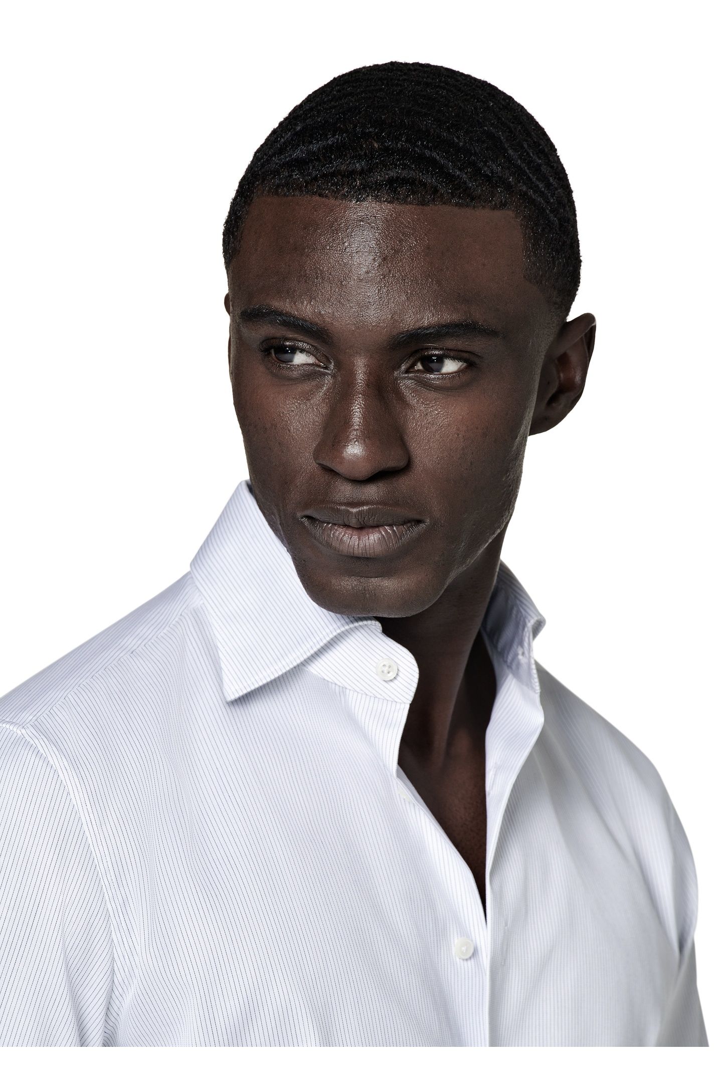 TRAVELLER PINSTRIPE FORMAL SHIRTS WHITE 10
