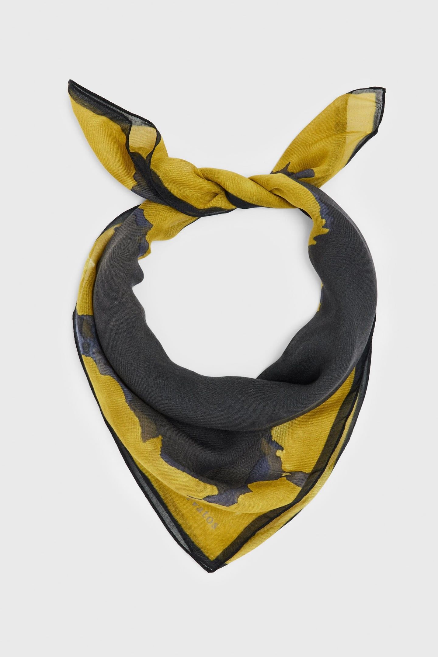 HAND PAINT FRAME BANDANA MUSTARD 1