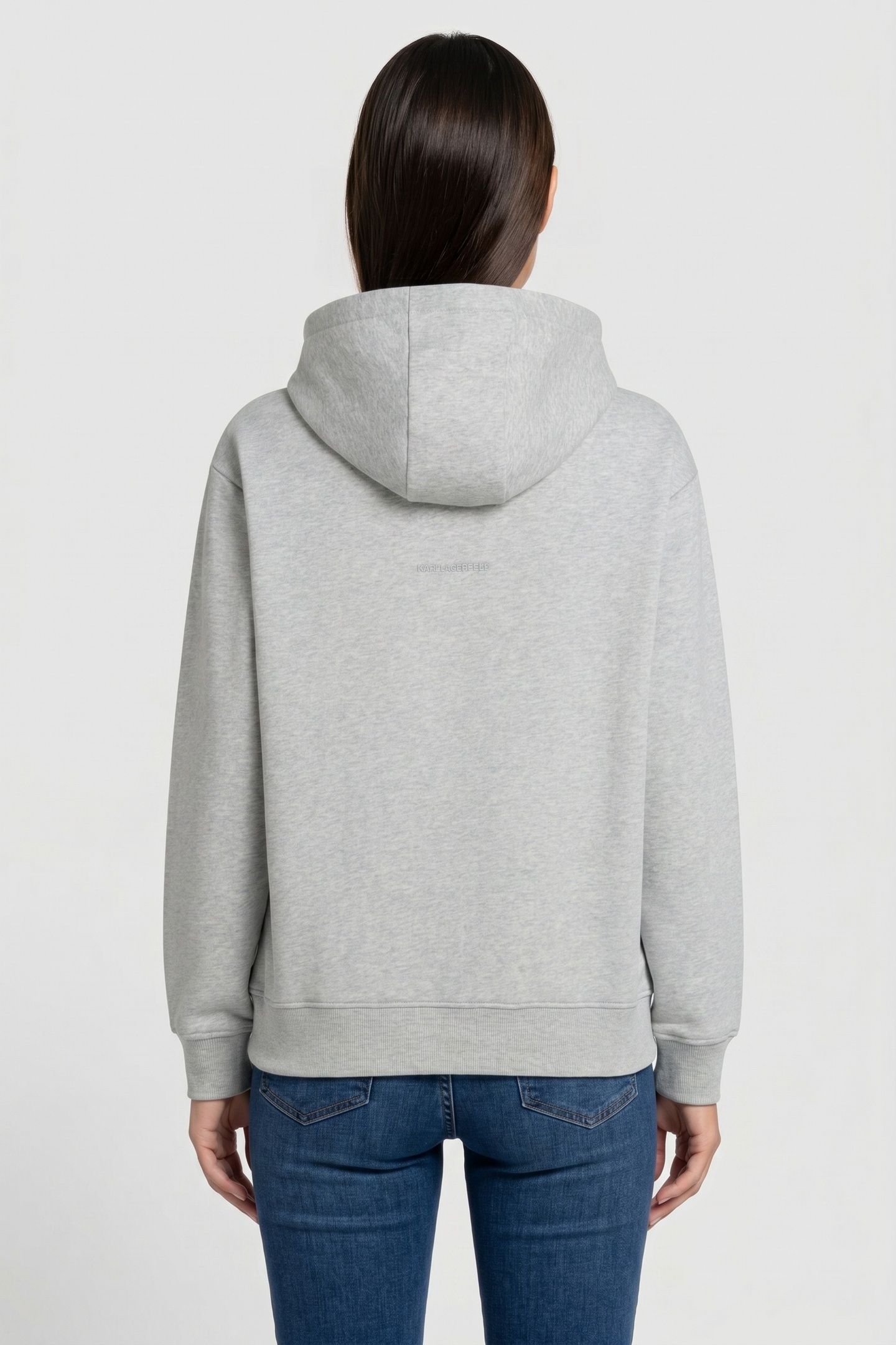 AUTOGRAPH SEQUINS HOODIE LIGHT GREY MELANGE 2