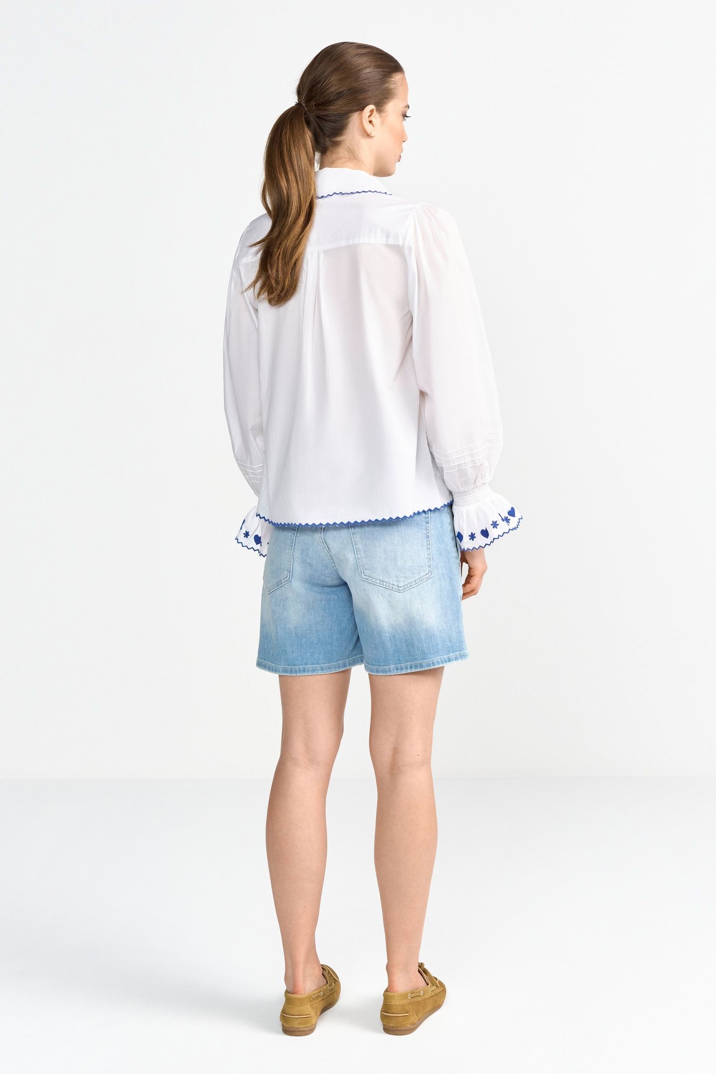 BLUE DENIM SHORTS DENIM BLUE 3