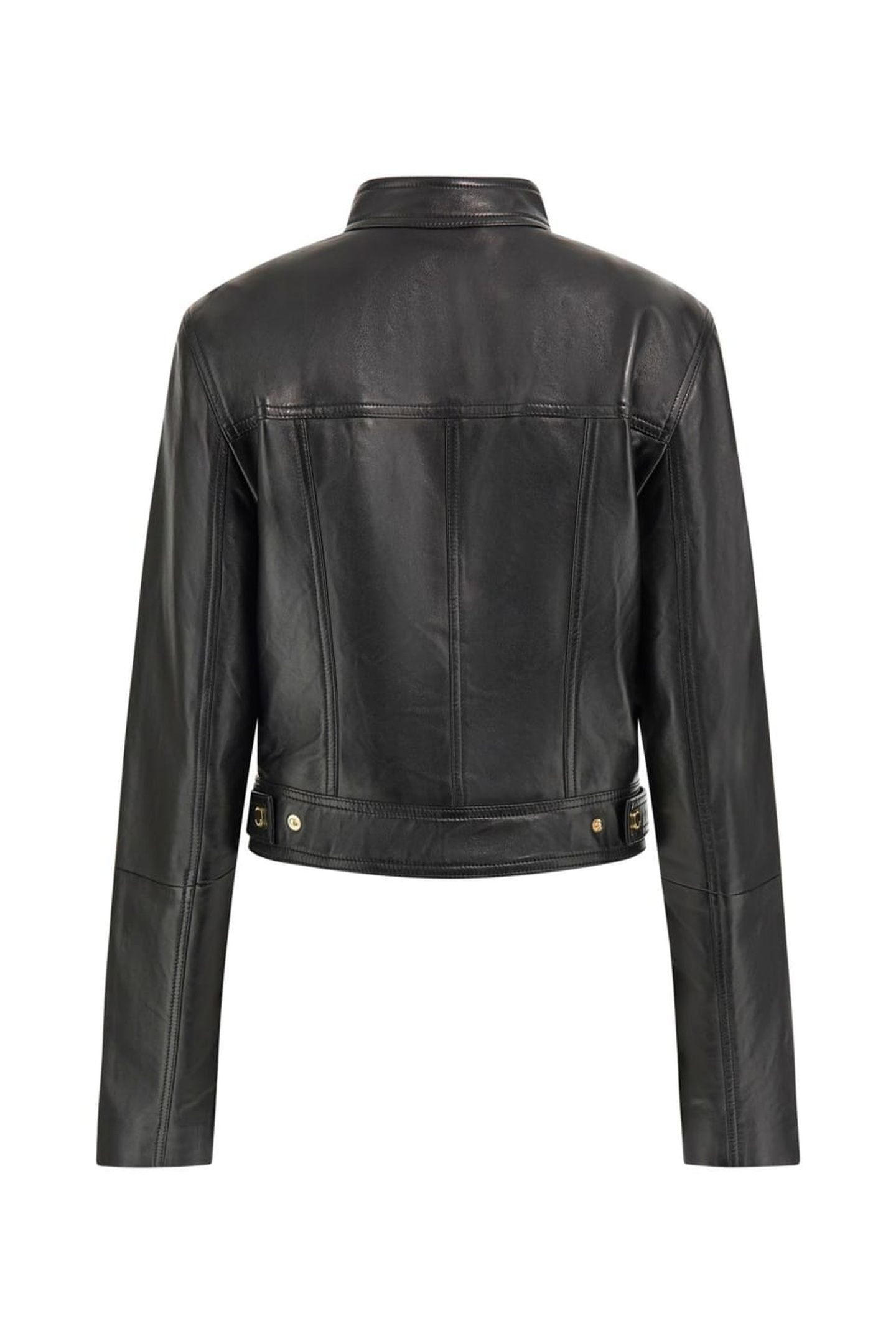 LANA LEATHER FITTED JET BLACK A996 7