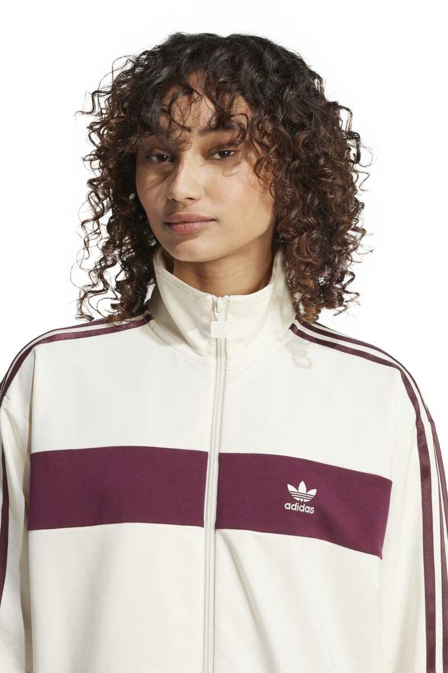 ORIGINALS BLOCKED TRACK TOP CREAM WHITE 5