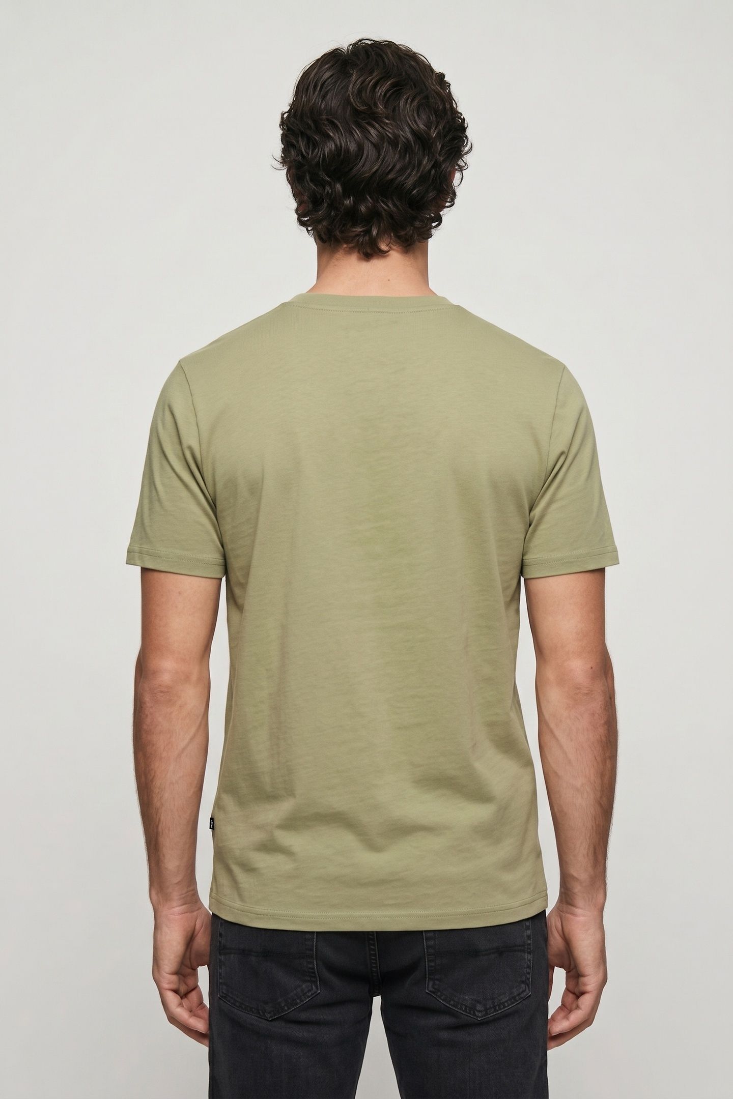 LINEAR LOGO SHORT SLEEVE TEE LIGHT GREEN 2