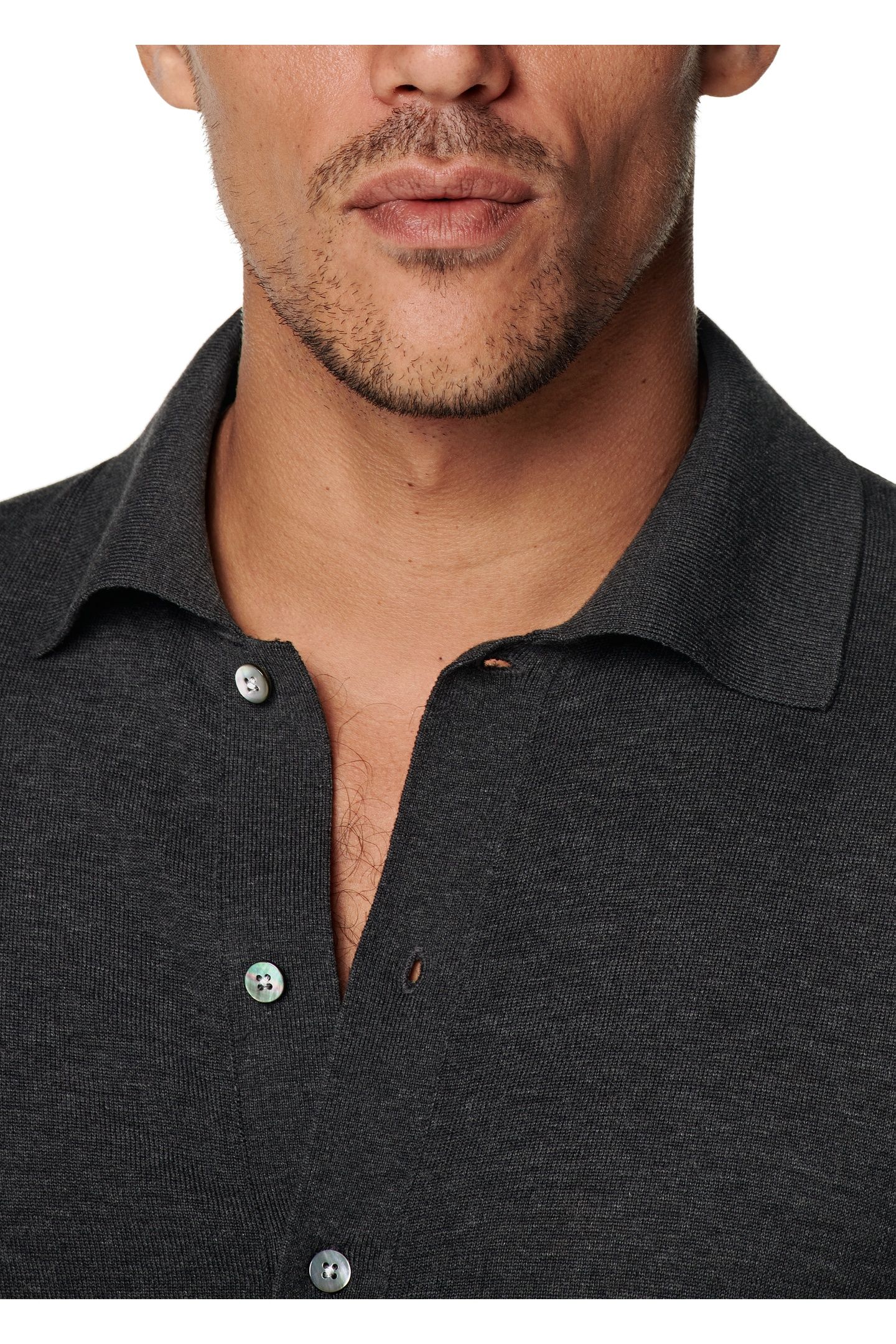 LS POLO CARDIGAN DARK GREY POLO DARK GREY 9