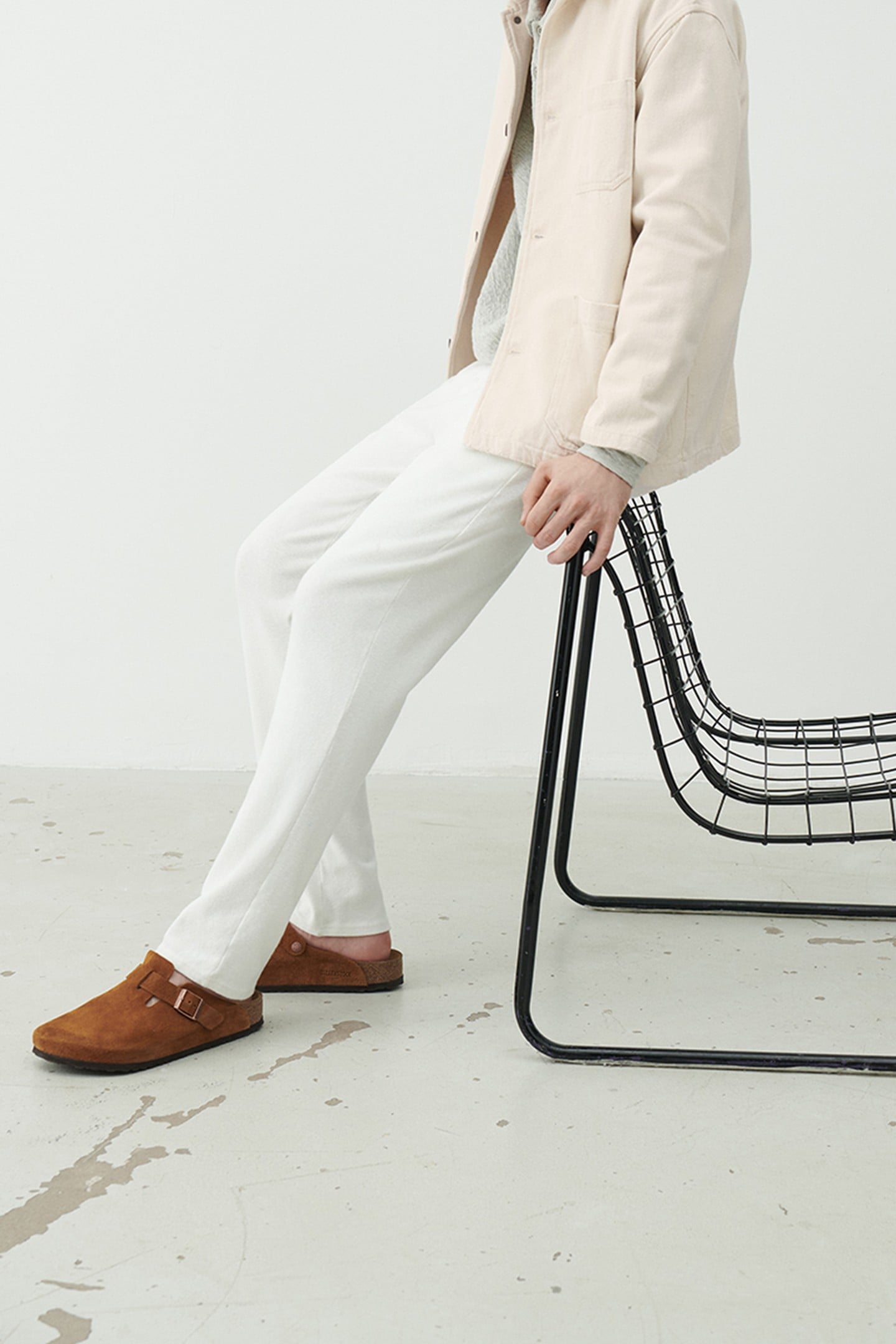 SONICAKE SWEAT PANTS BLANC 7
