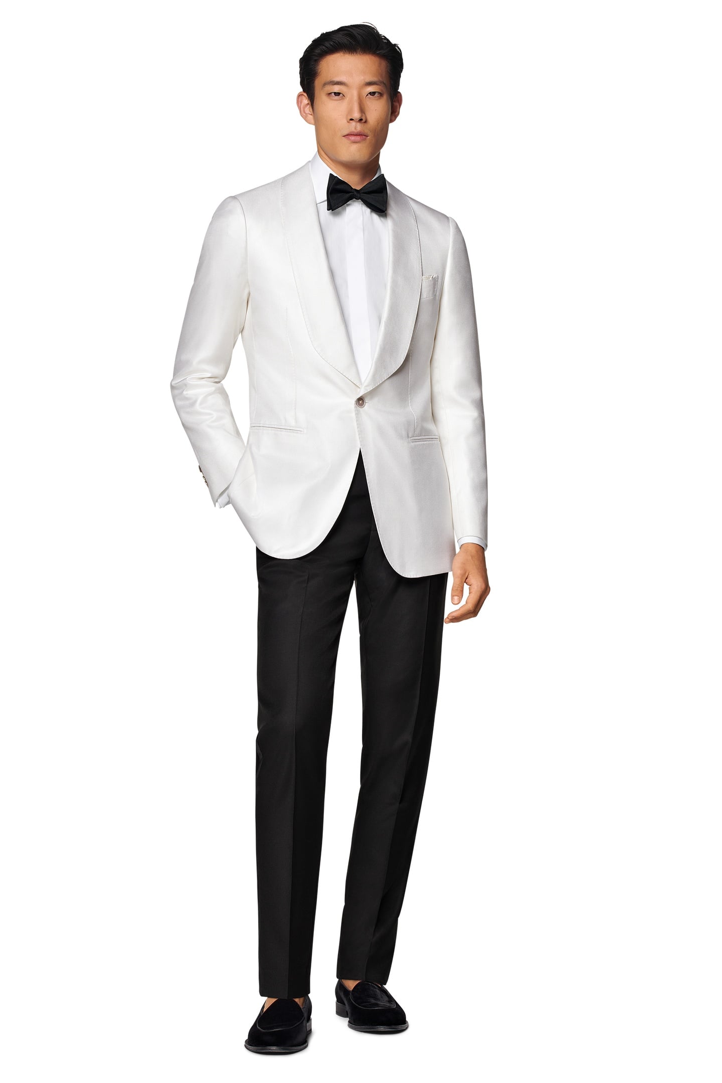 HAVANA-OFF-WHITE-PURE SILK SEPARATE TUXEDO JACKETS OFF-WHITE 3