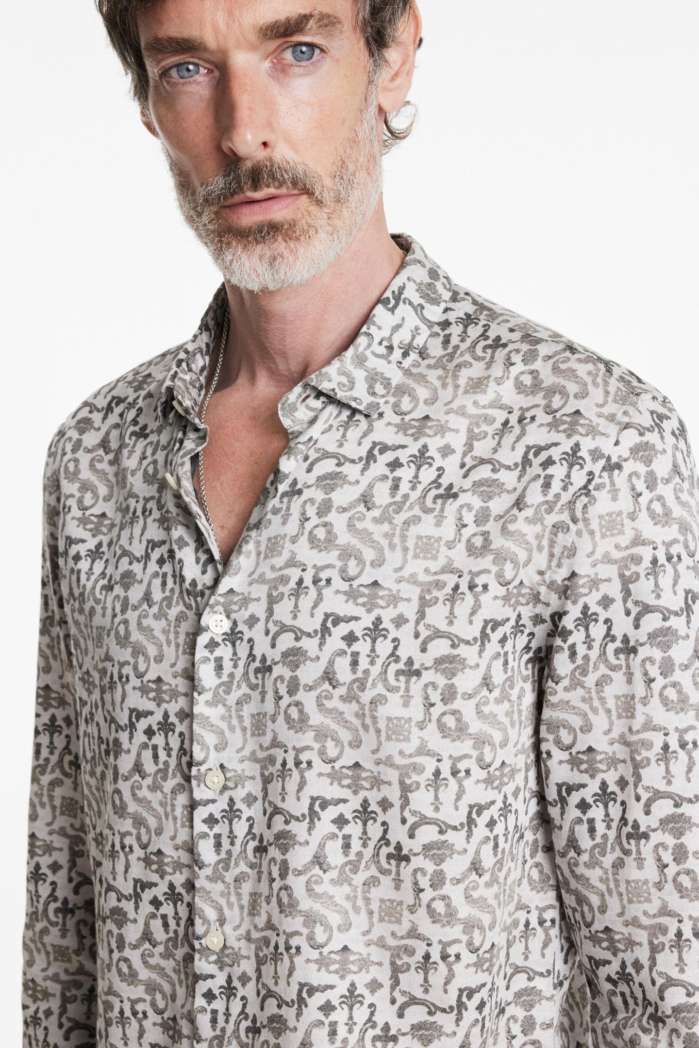 ROSS LS SHIRT GREY MIST 2