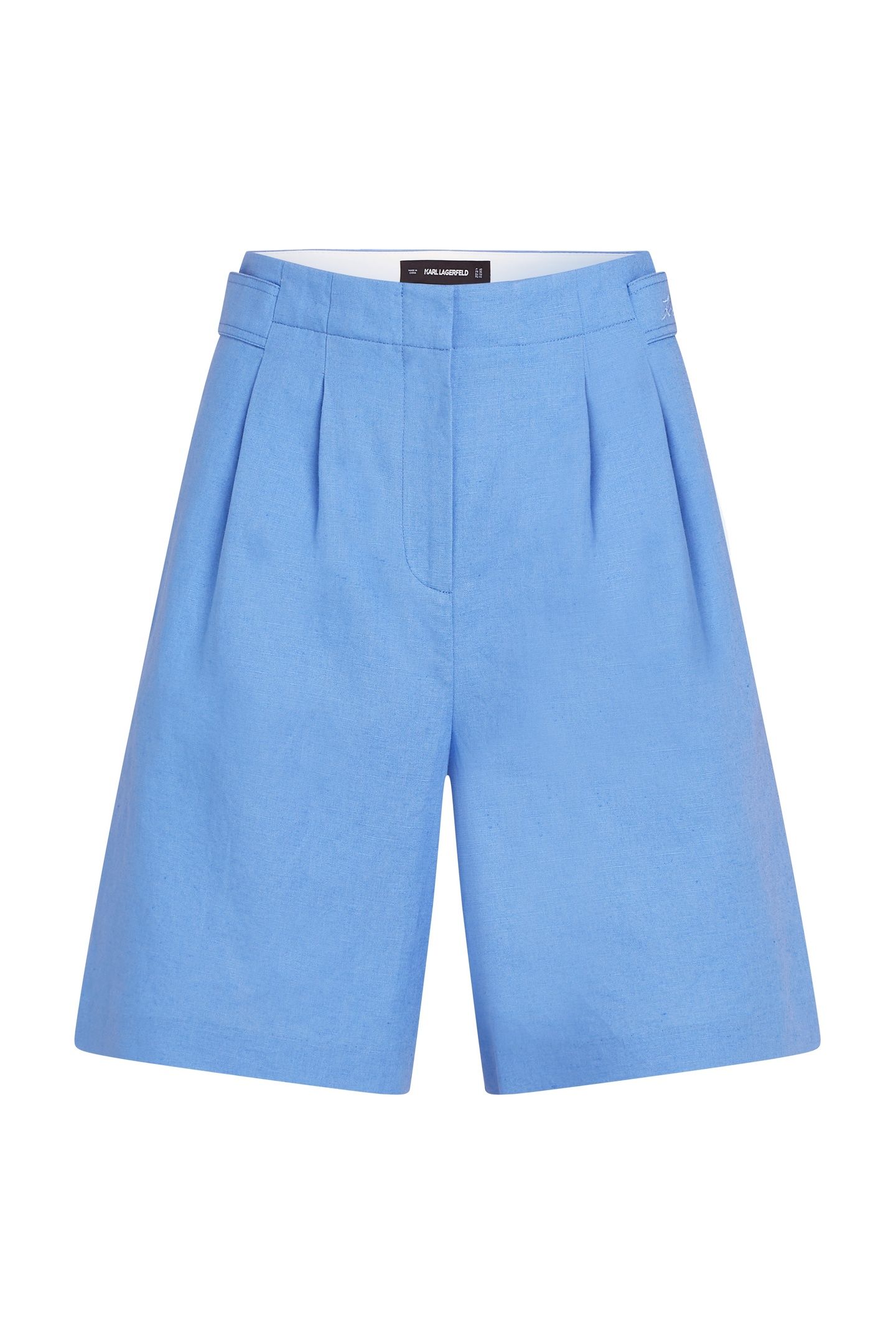 LINEN BLEND SHORTS ULTRAMARINE 3