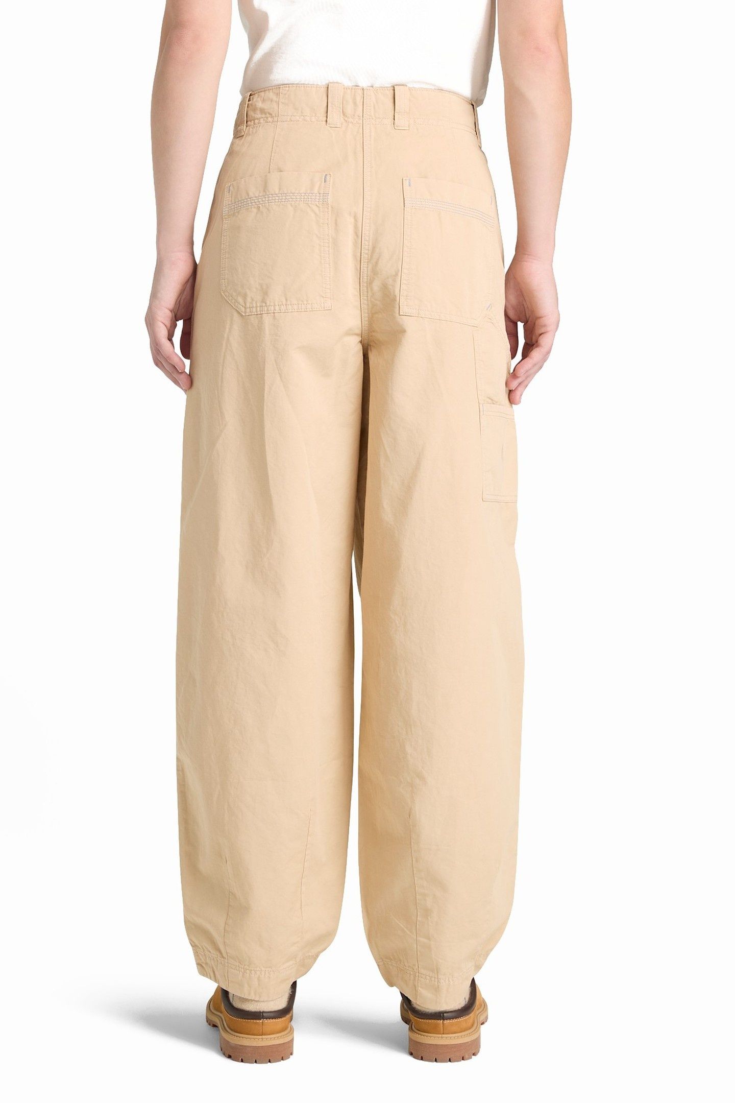 UTILITY COTTON LINEN PANTS MEDIUM BEIGE 4