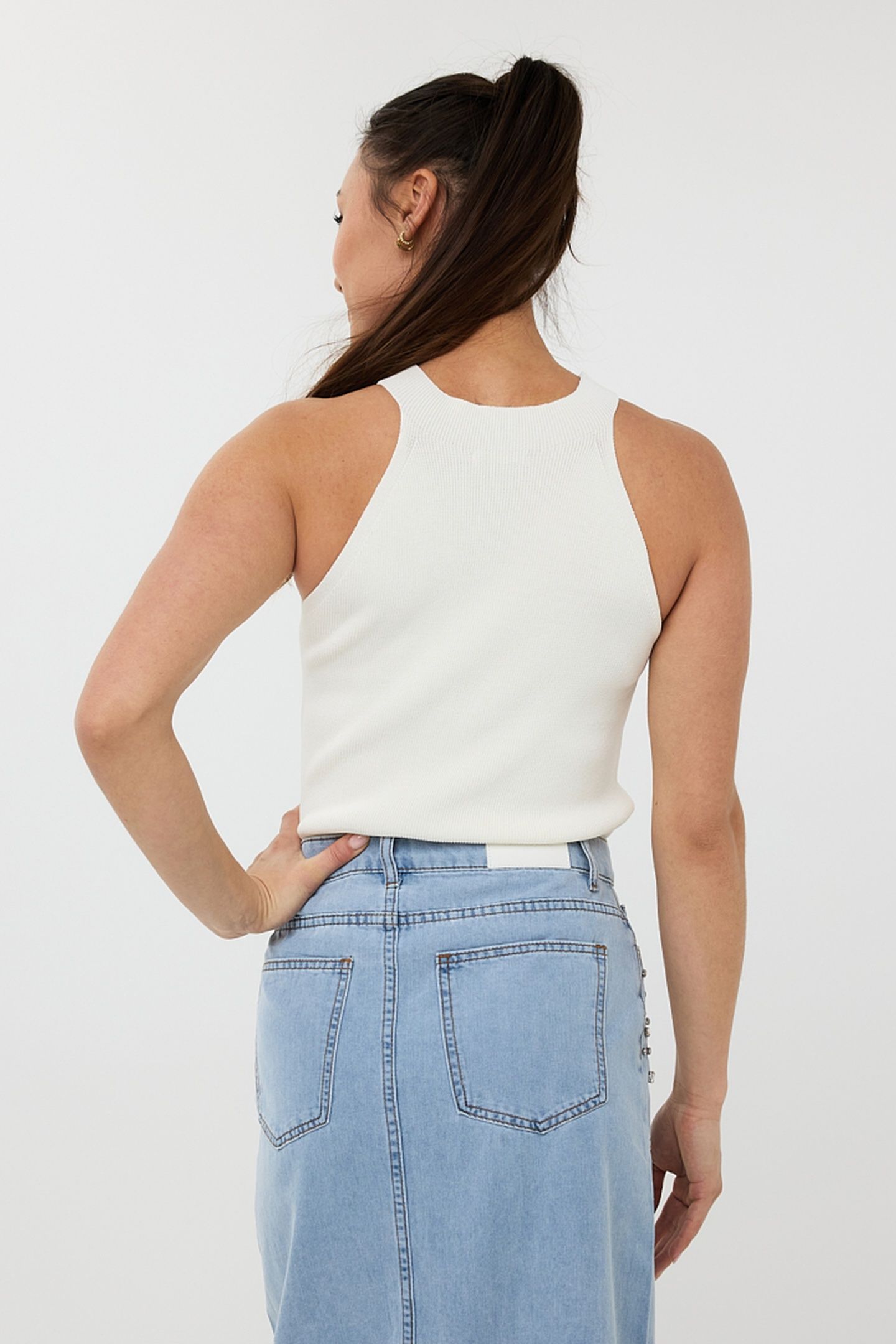 CAMISOLE R-NECK HALTER OFF WHITE 2