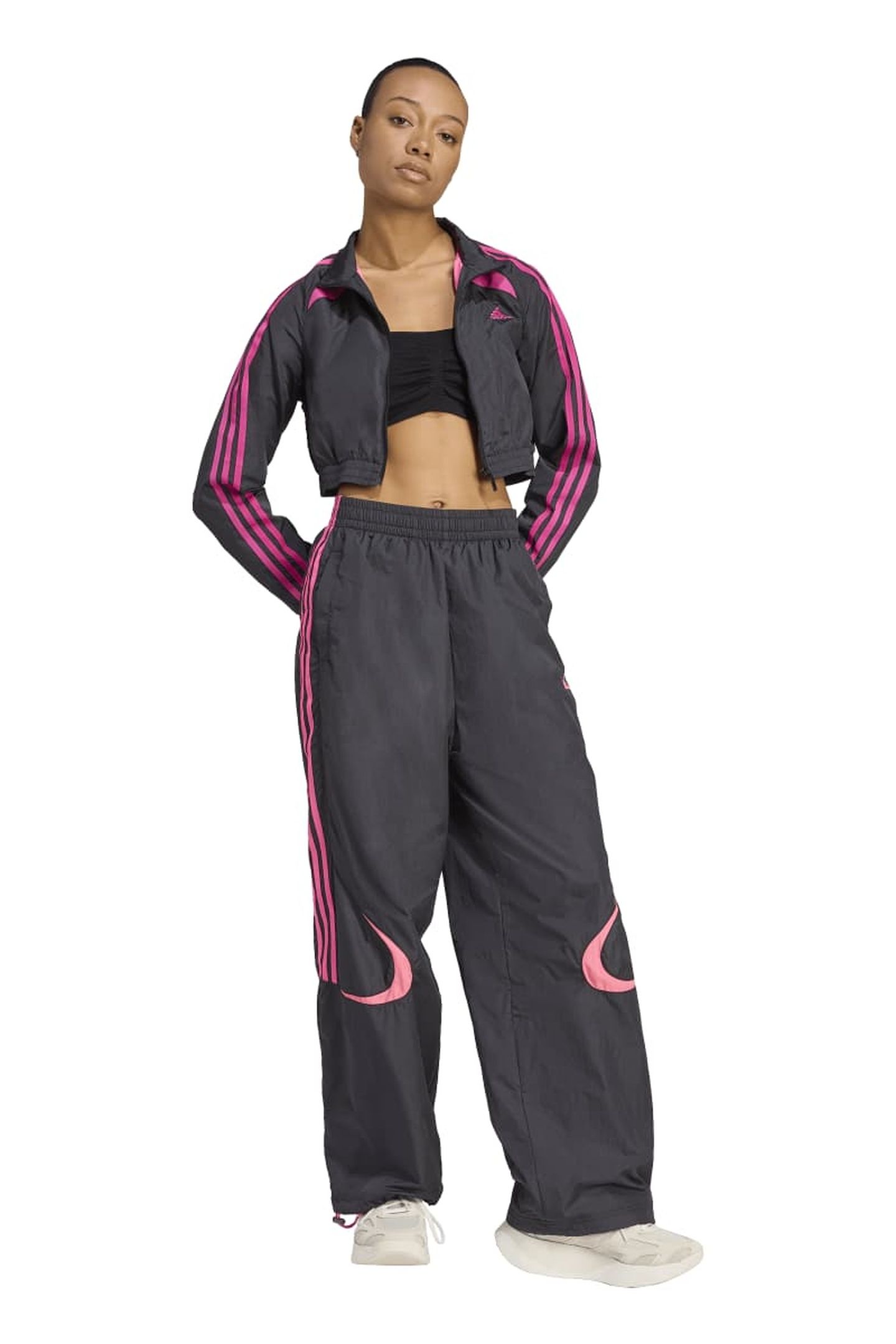 ORIGINALS TEAMGEIST ADICOLOR CROPPED TRACK TOP BLACK 3