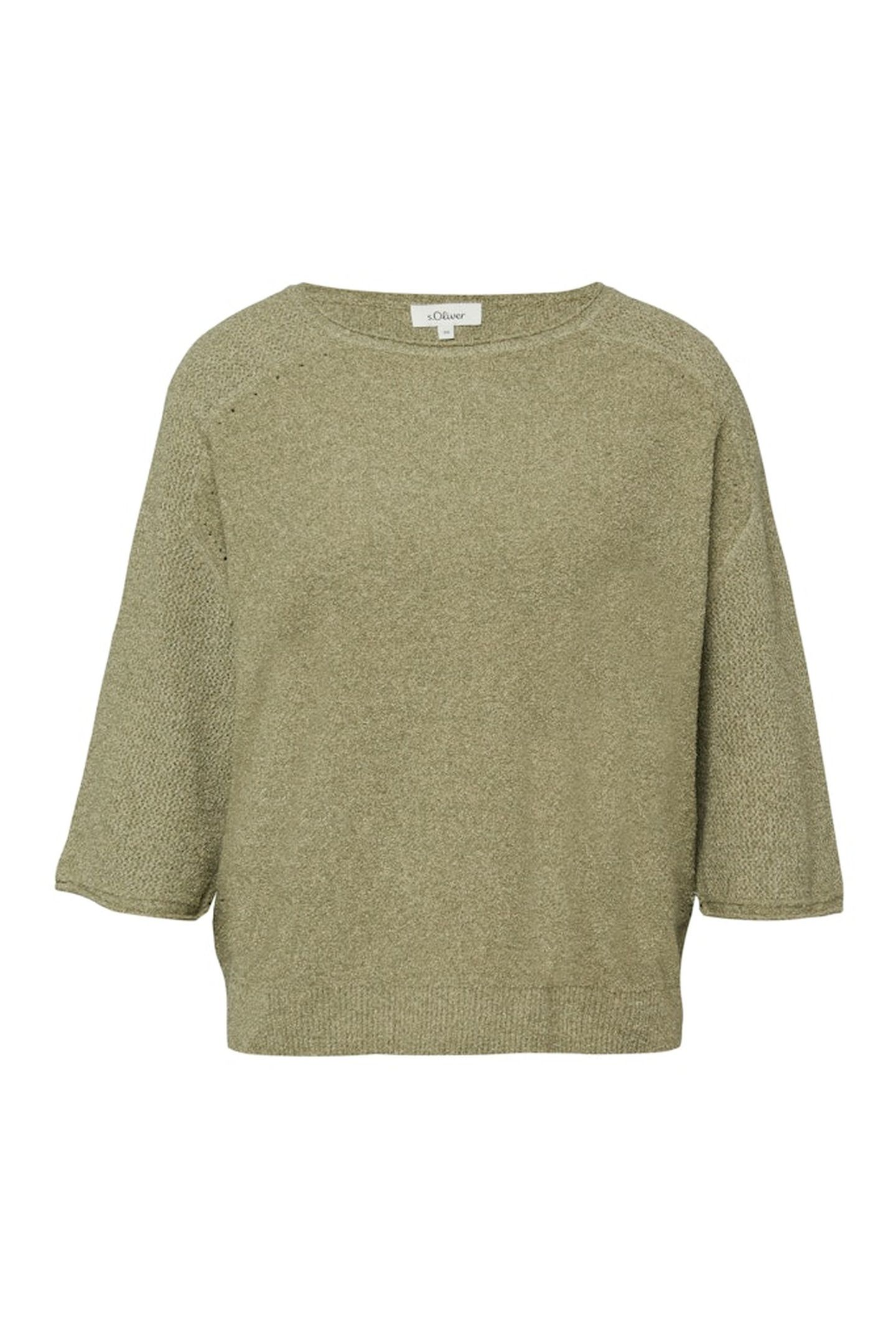 S.OLIVER PULLOVER SHORTSLEEVE ARMY GREEN 7