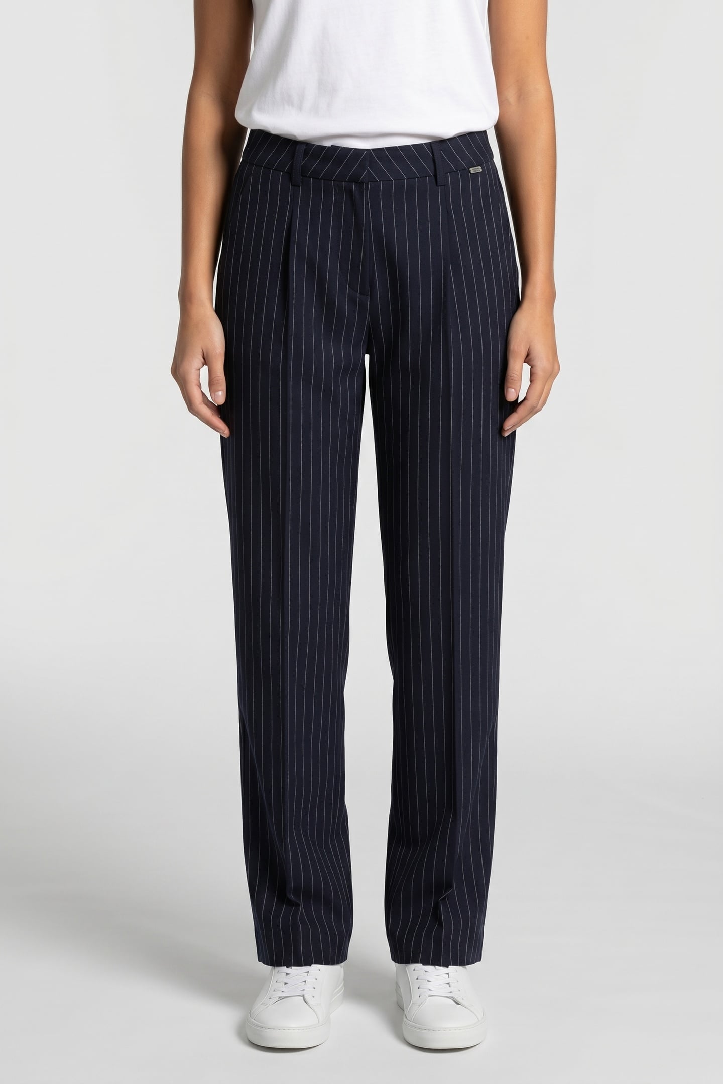 EDIE PANT NIGHT BLUE PINSTRIPE 1