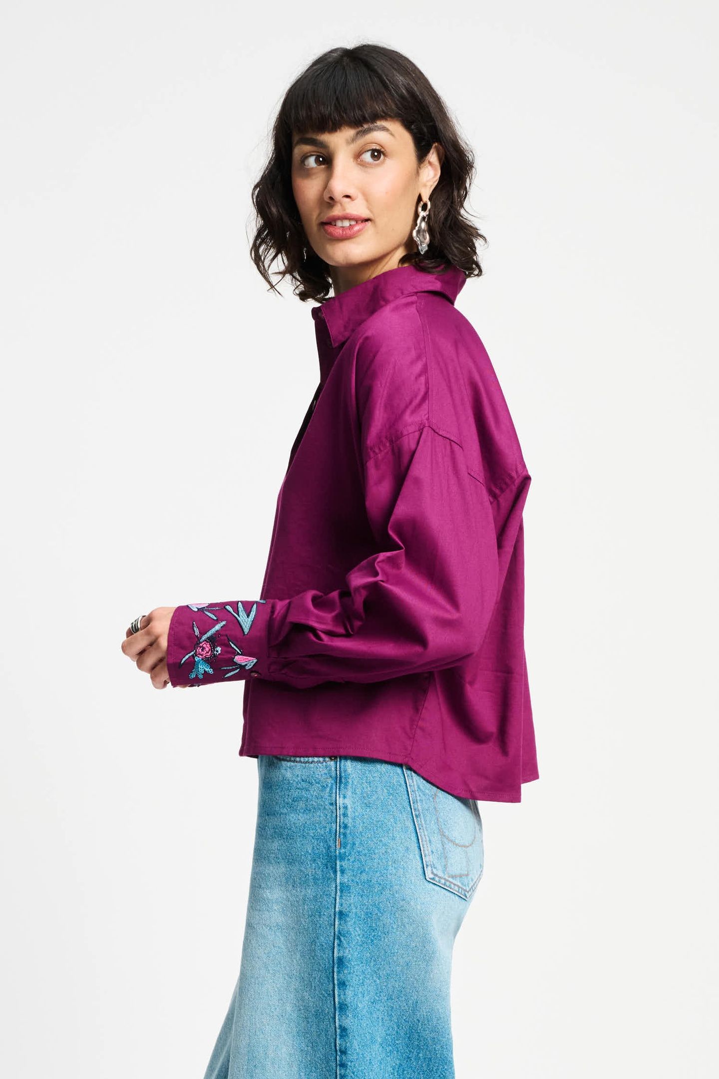 BLOUSE - PLUM MELANGE 5