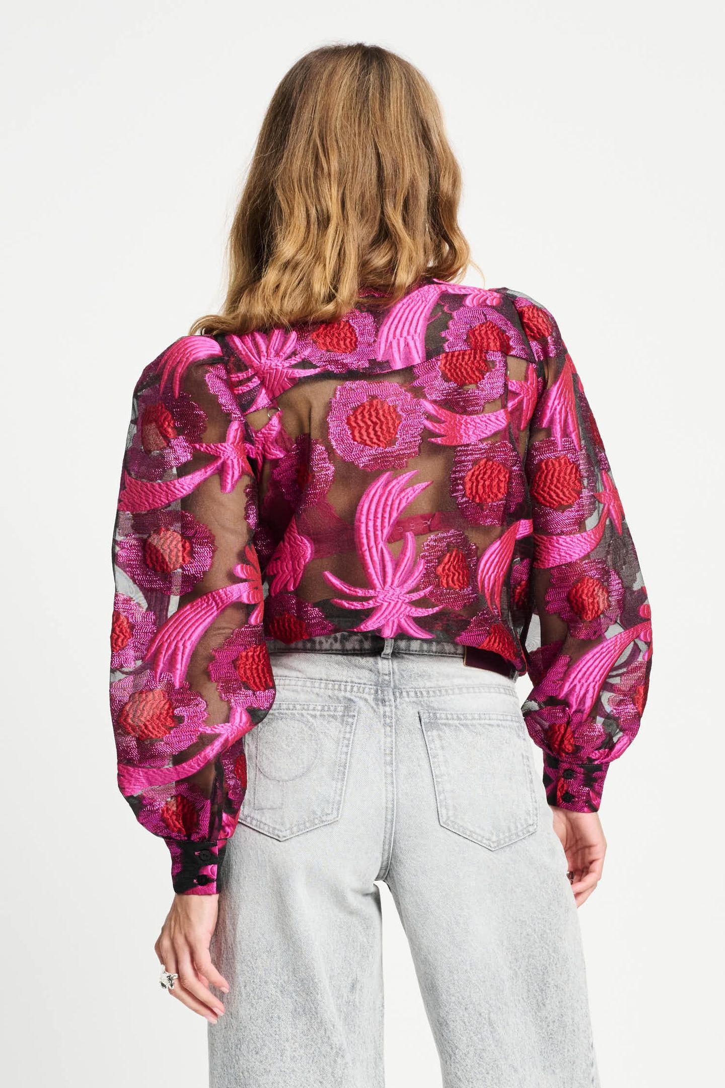 BLOUSE - SPLASHING FIREWORKS ORGANZA 3