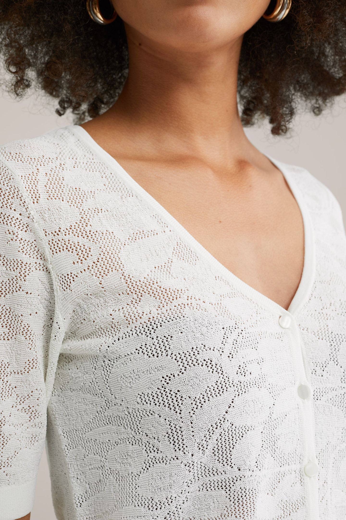 KNITTED CARDIGAN OFF-WHITE 5