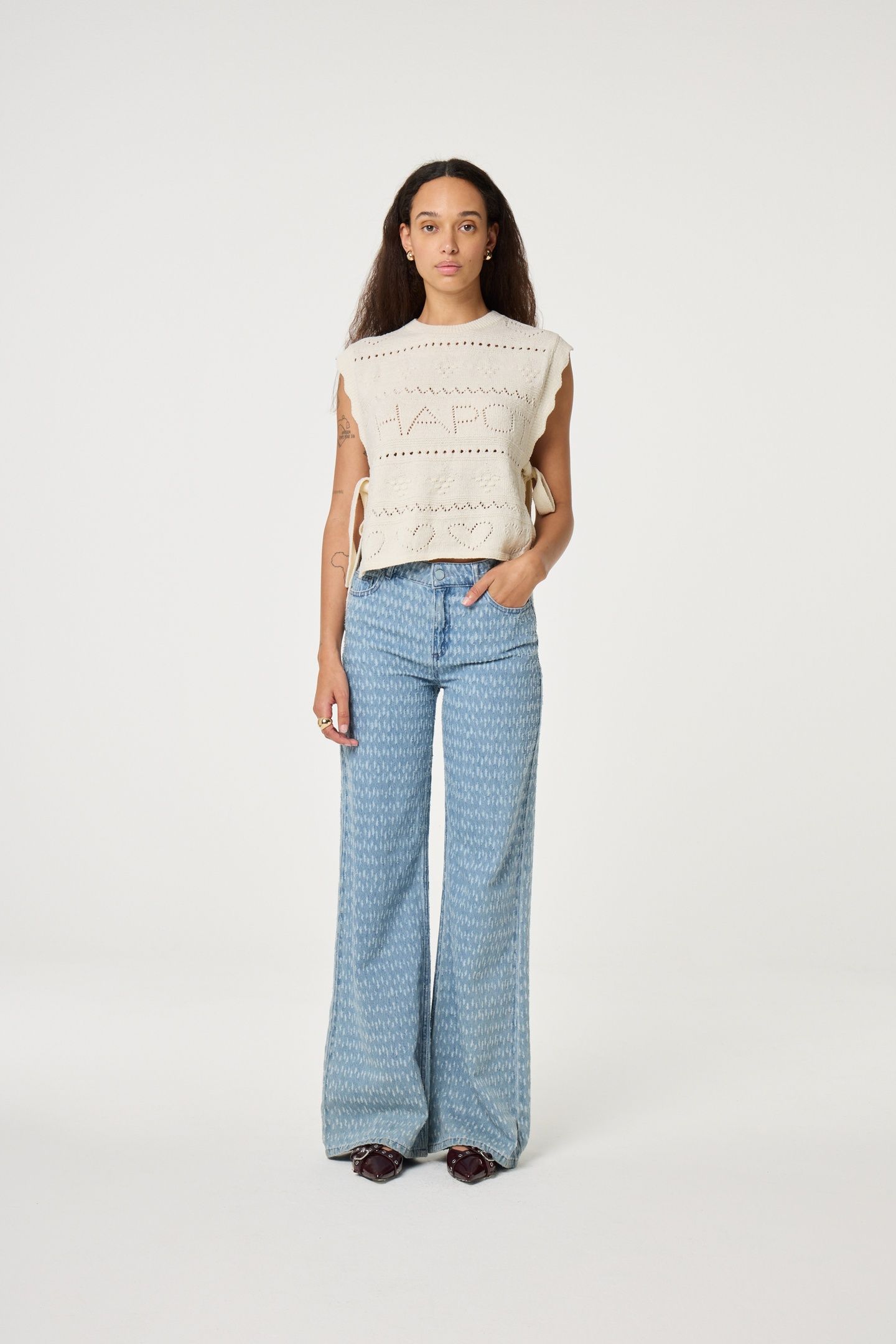 THEA WIDE LEG JEANS LIGHT BLUE 1