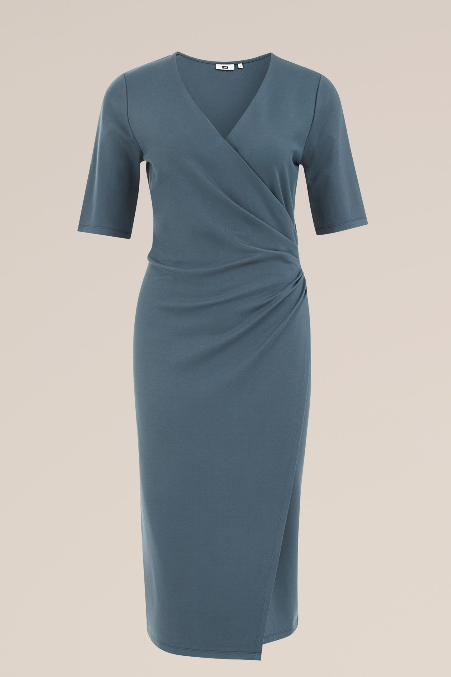 DRESS MIDI GREYISH BLUE 4