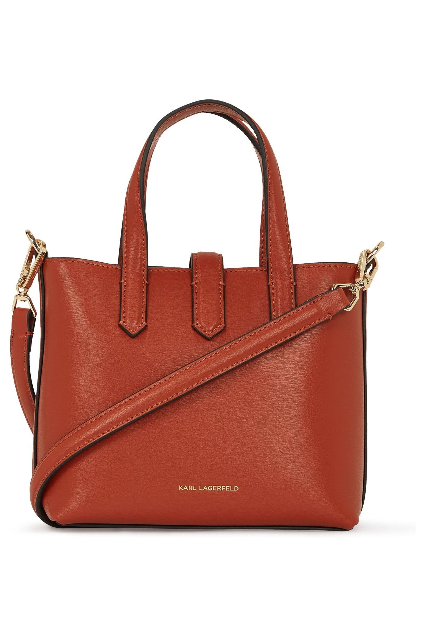 K/AUTOGRAPH PADLOCK MINI TOTE RED BRICK 4