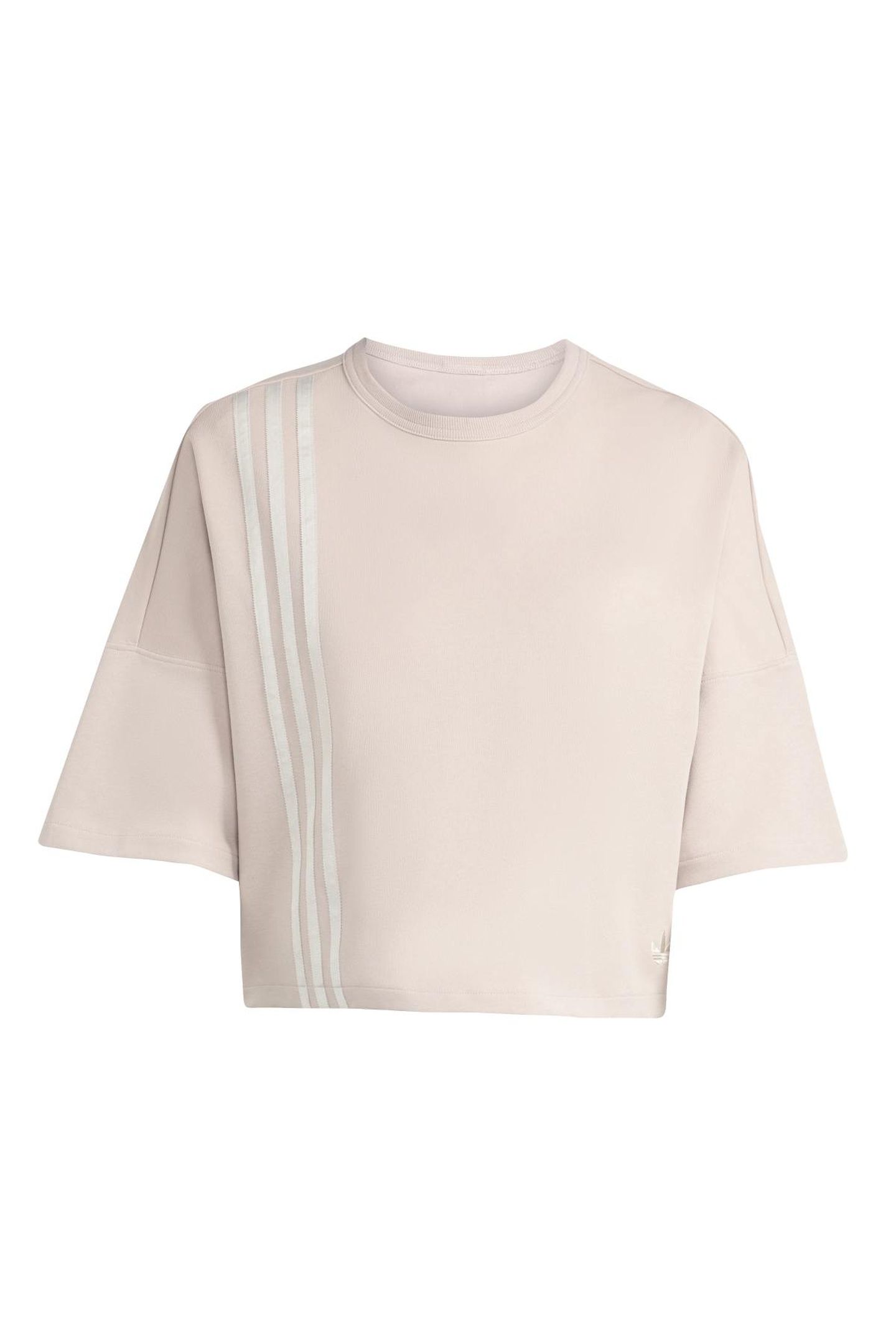 ORIGINALS OFF PLACED 3 STRIPES T-SHIRT WONDER TAUPE 5