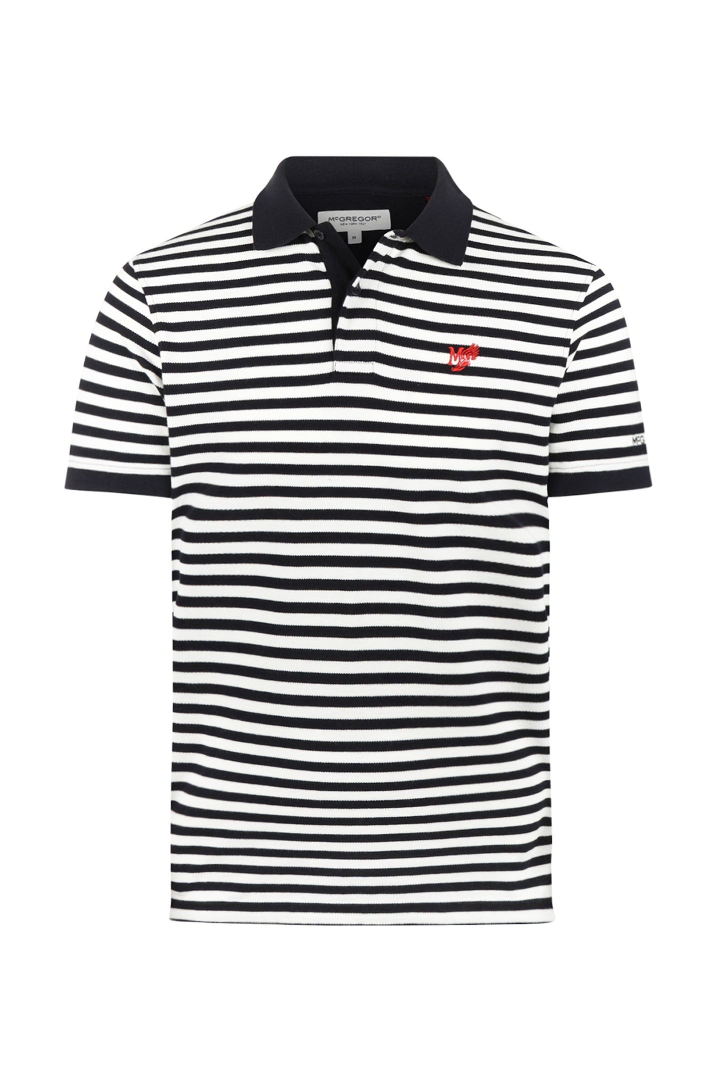PIQUE STRIPE POLO OFF WHITE 3