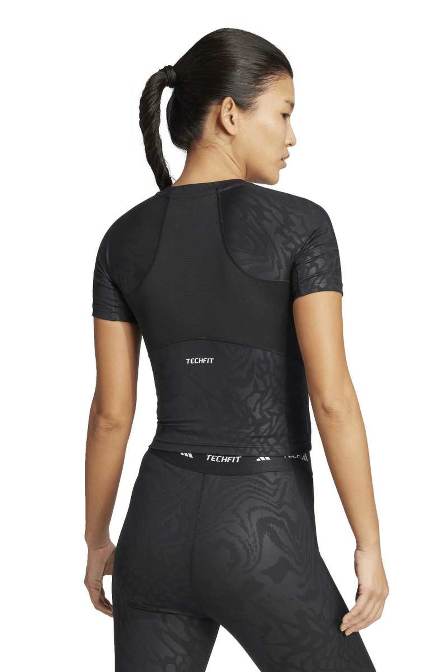 PERFORMANCE TECHFIT PRINTED T-SHIRT BLACK 5