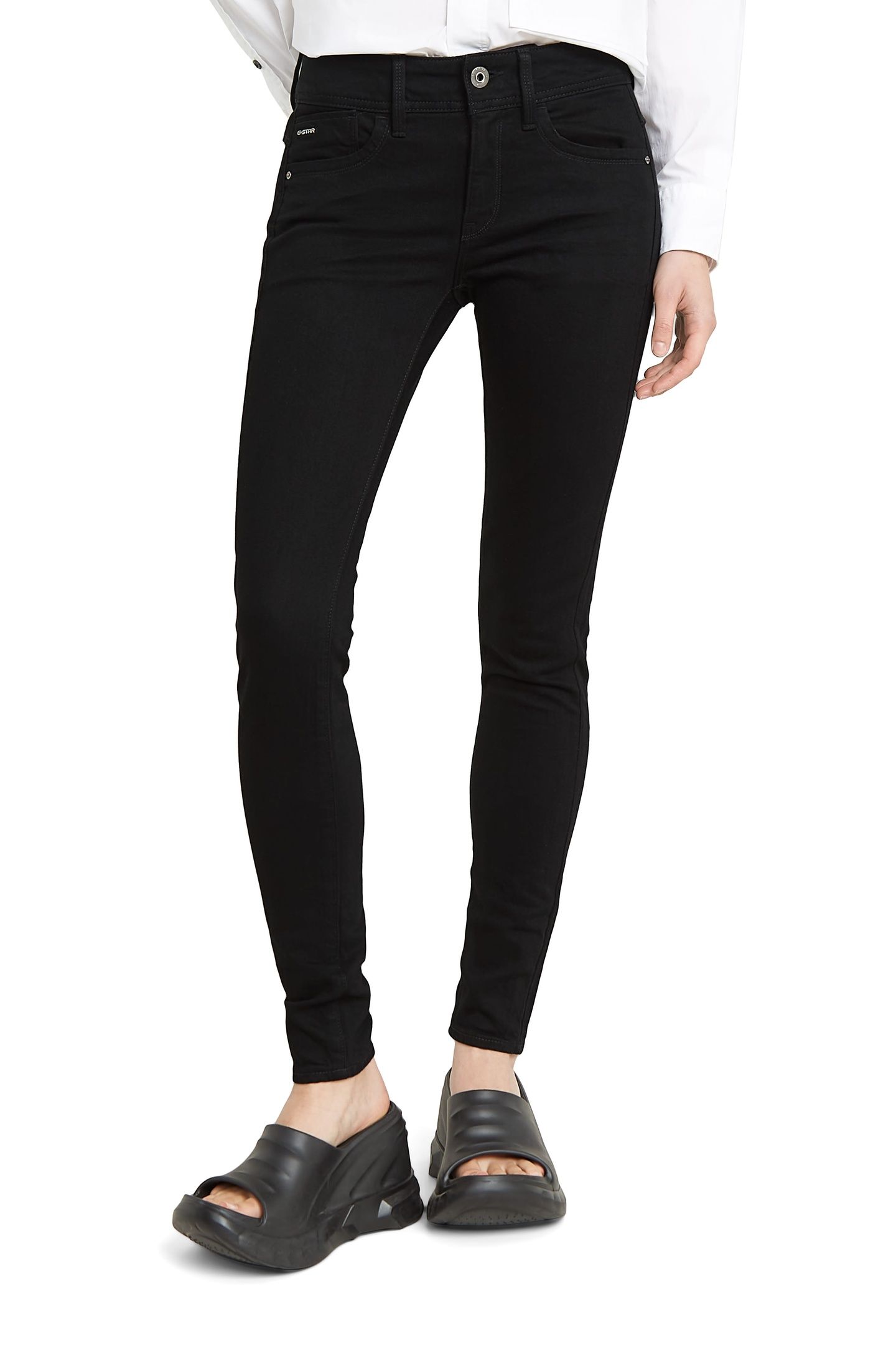 LYNN MID SKINNY PITCH BLACK 2
