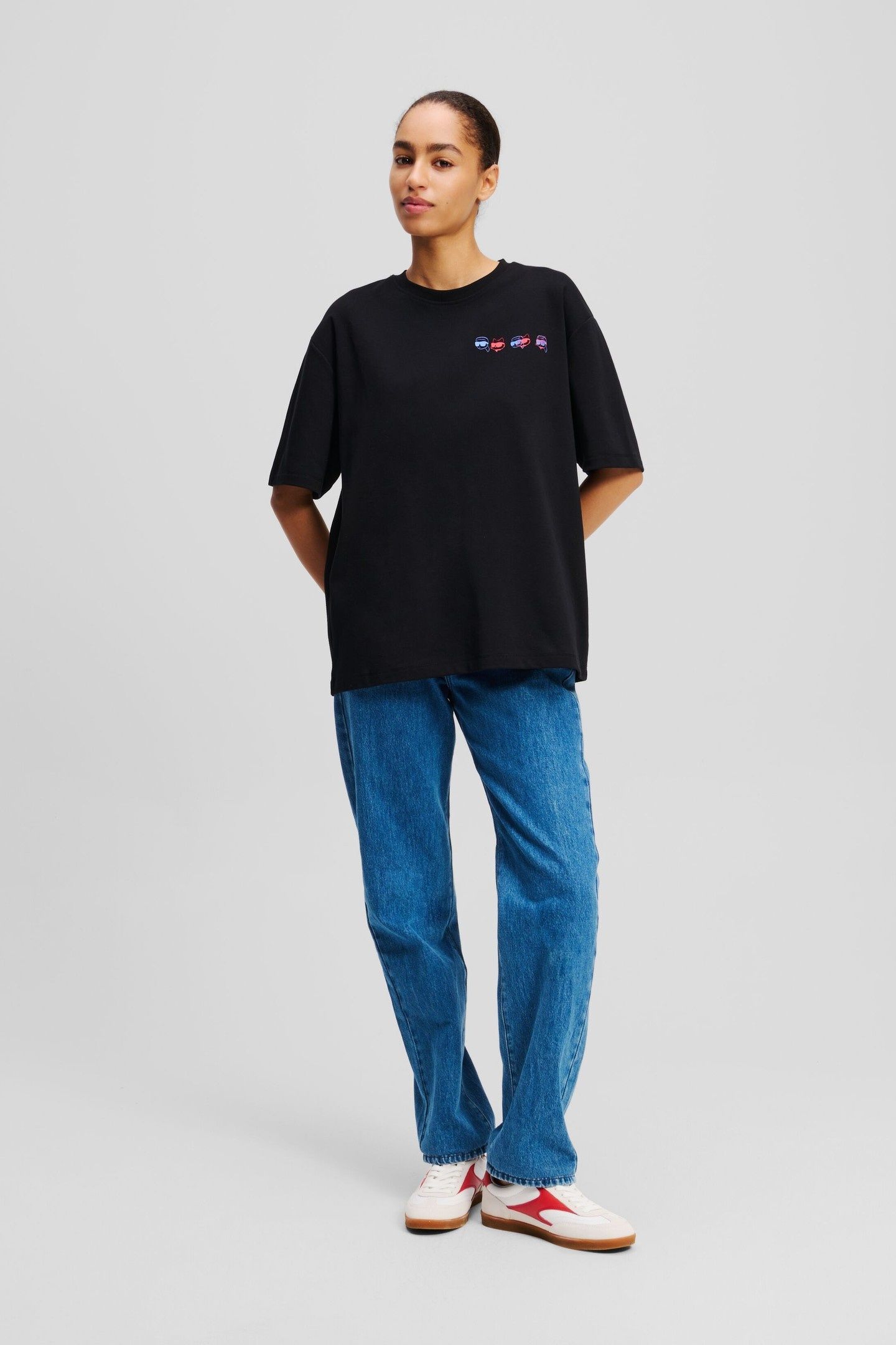 IKON COLOUR OVERSIZED TSHIRT BLACK 3