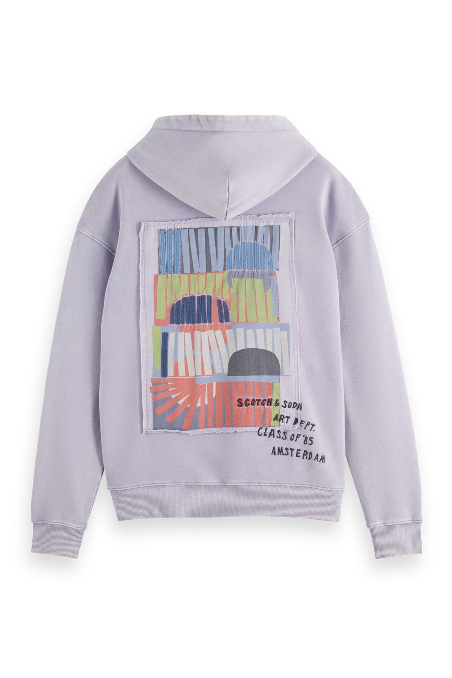 RELAXED-FIT ARTWORK HOODIE LANGUID LAVENDER 2