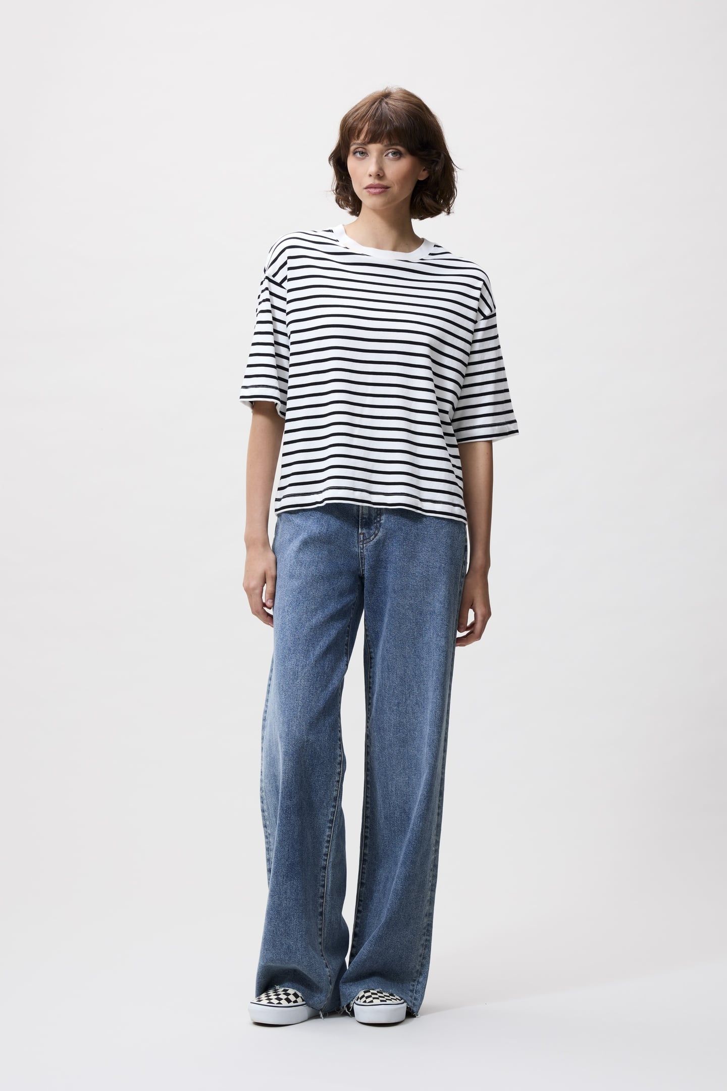 LOOSE FIT STRIPED TSHIRT BLACK 2