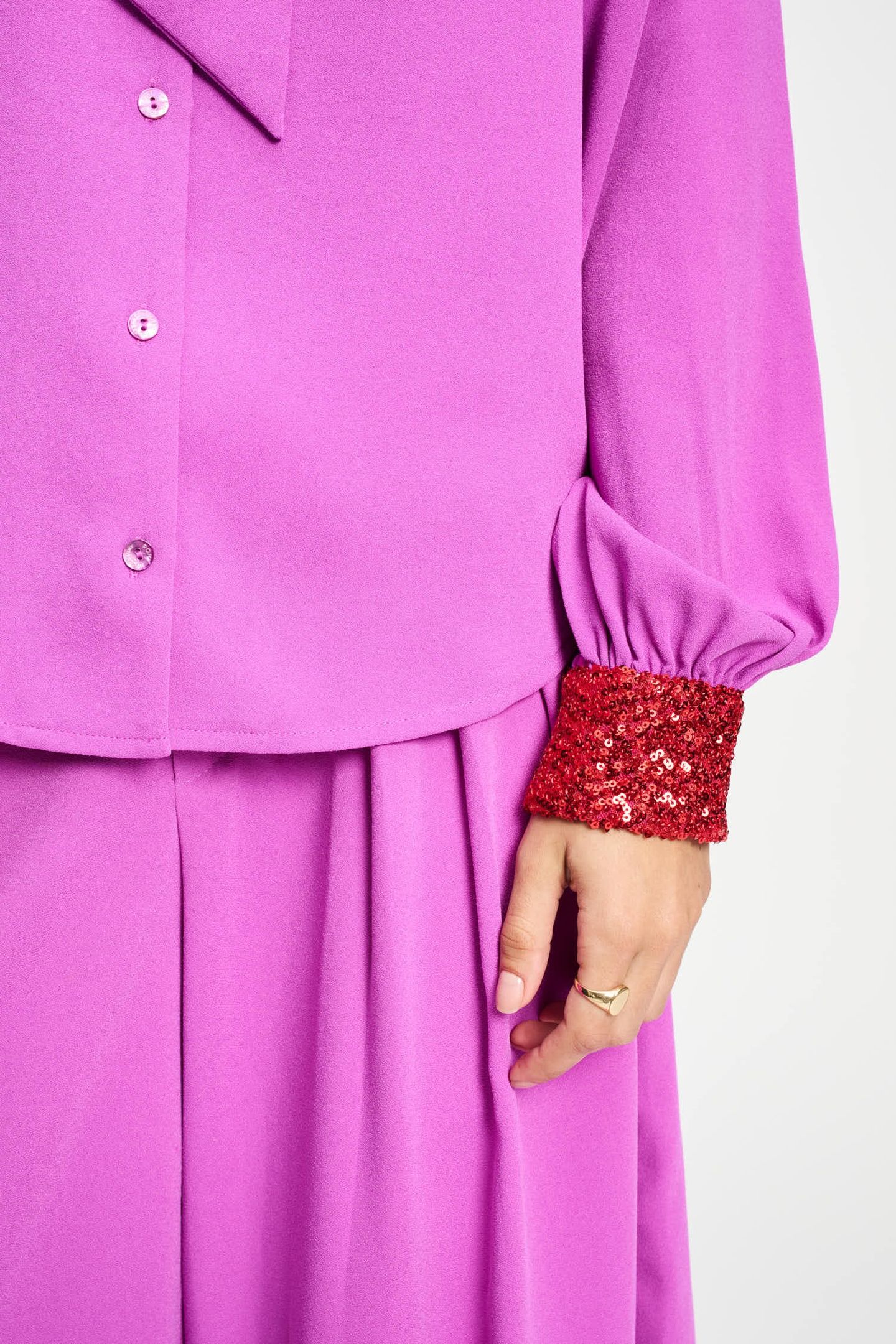 BLOUSE - BOW FROSTING PINK 7