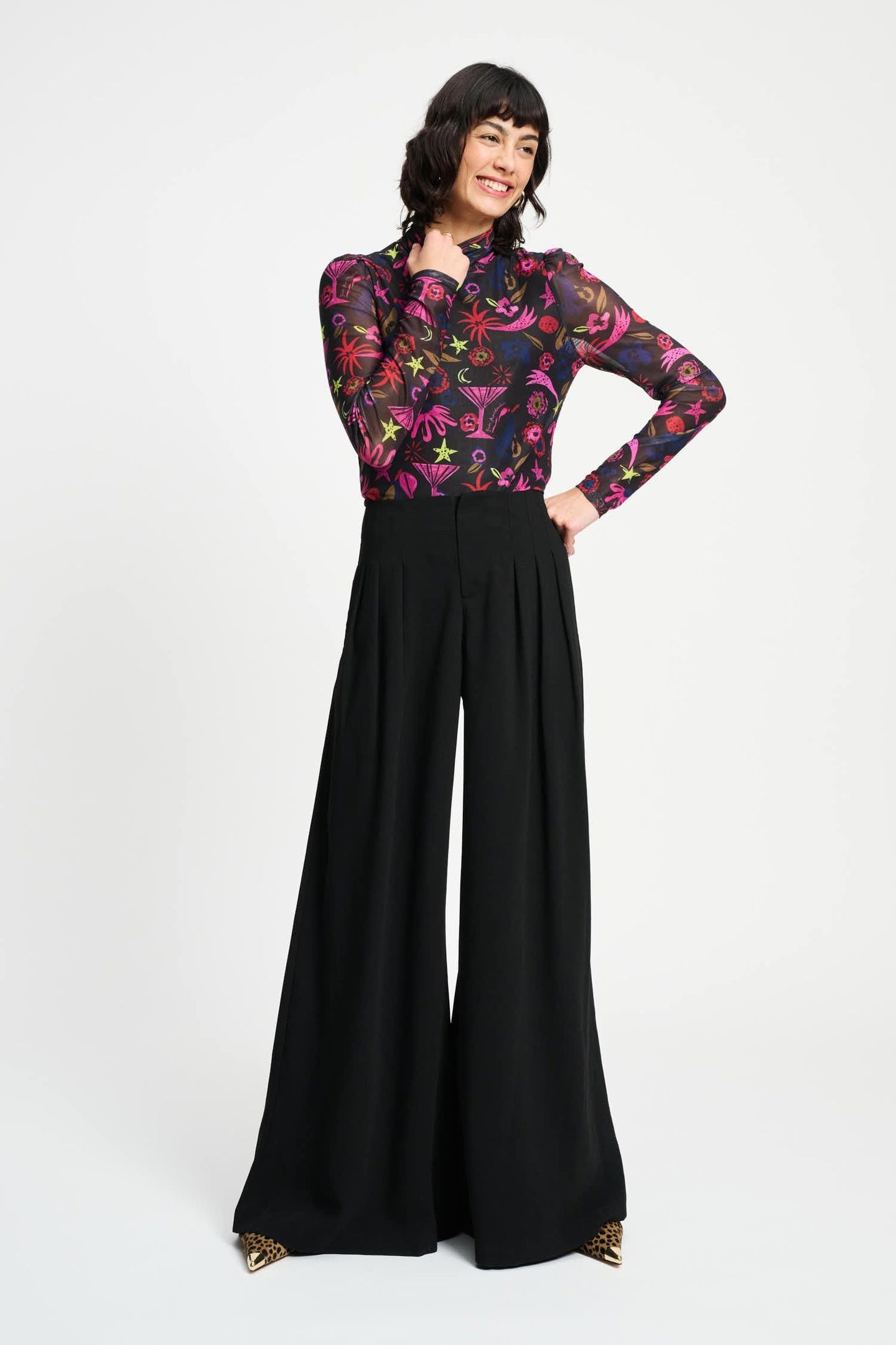 PANTS - WIDE LEG NOIR 2