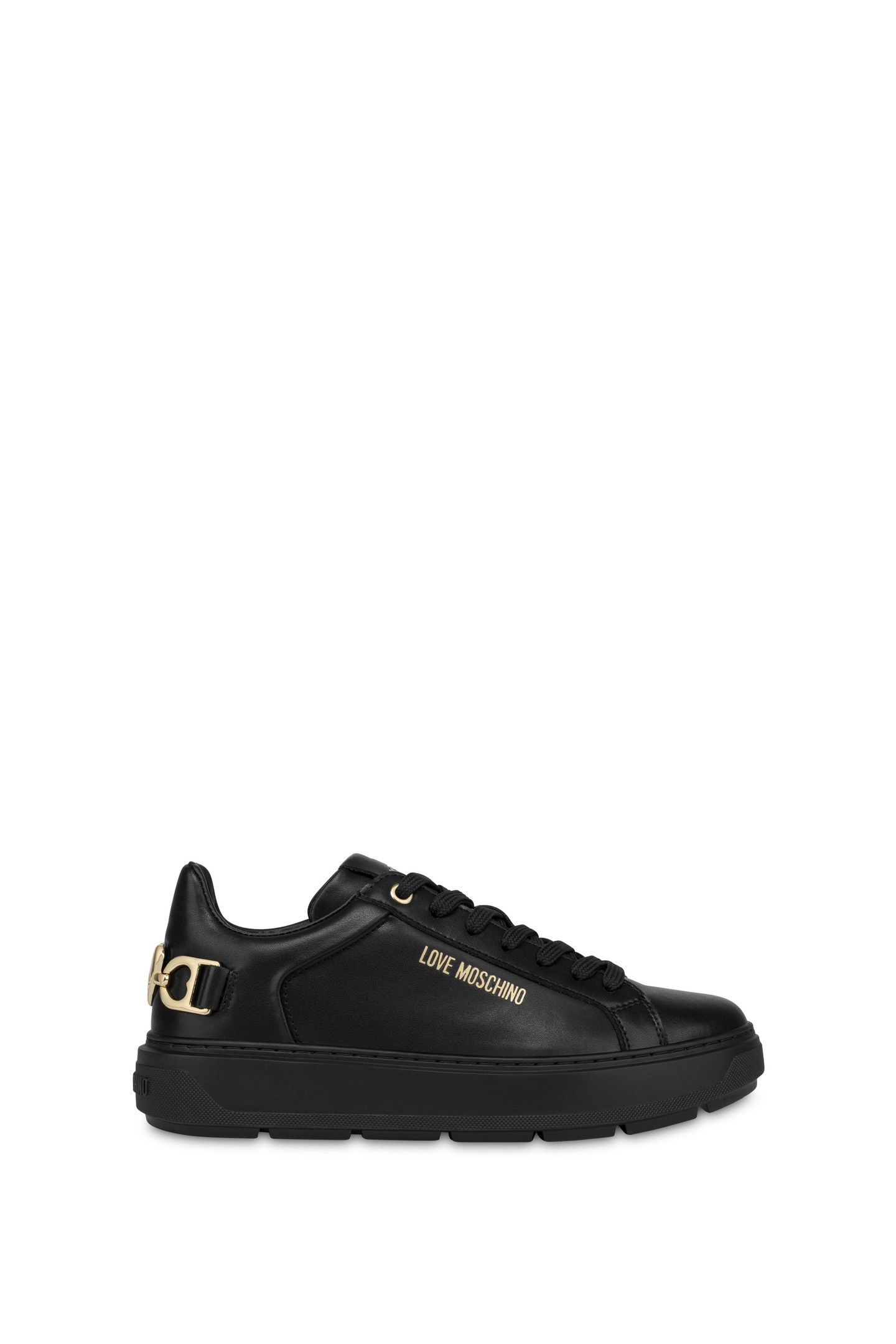 BOLD LOVE CALFSKIN SNEAKERS BLACK 1