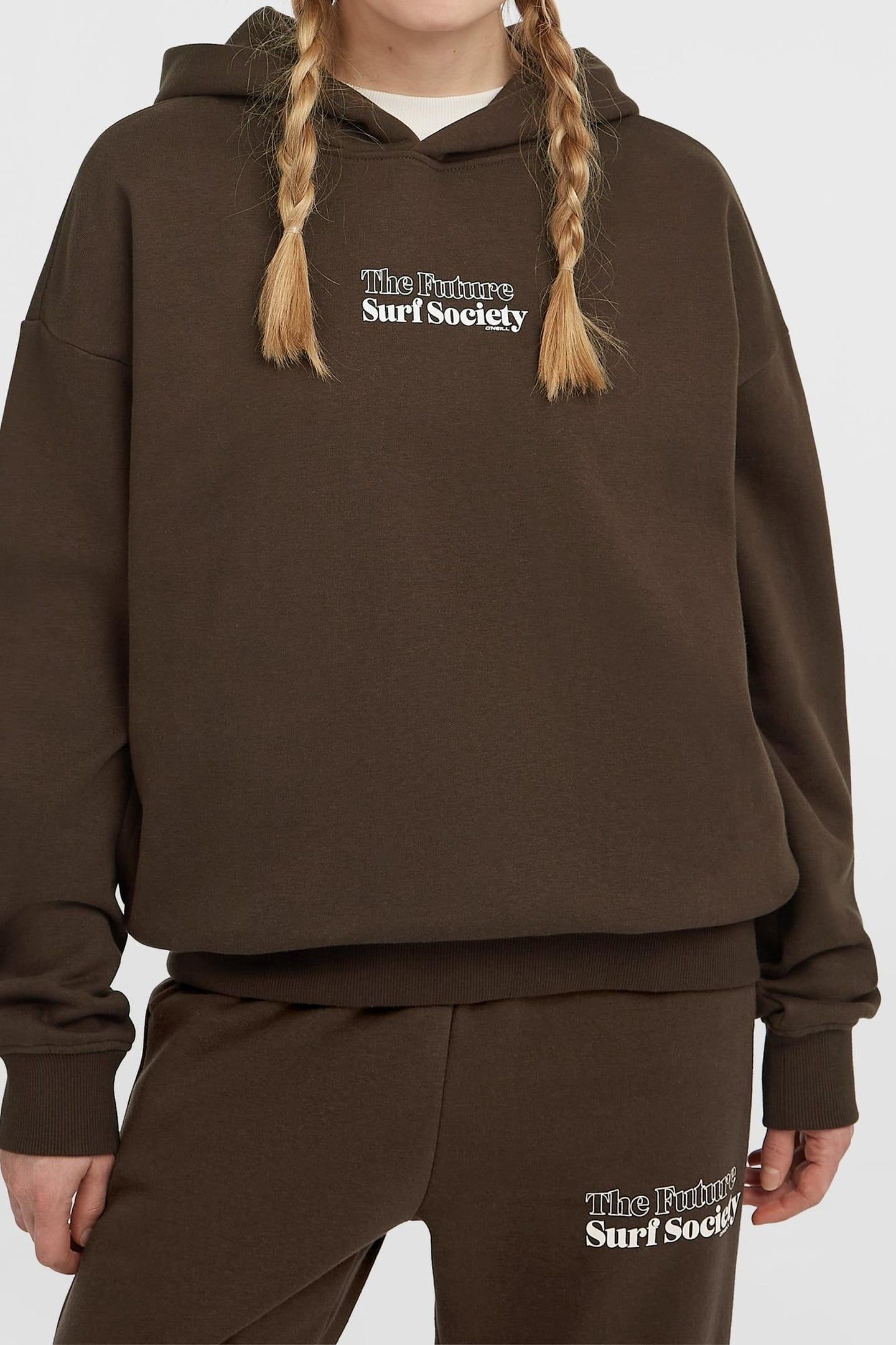 THE FUTURE SURF SOCIETY HOODIE COFFEE BEAN 3