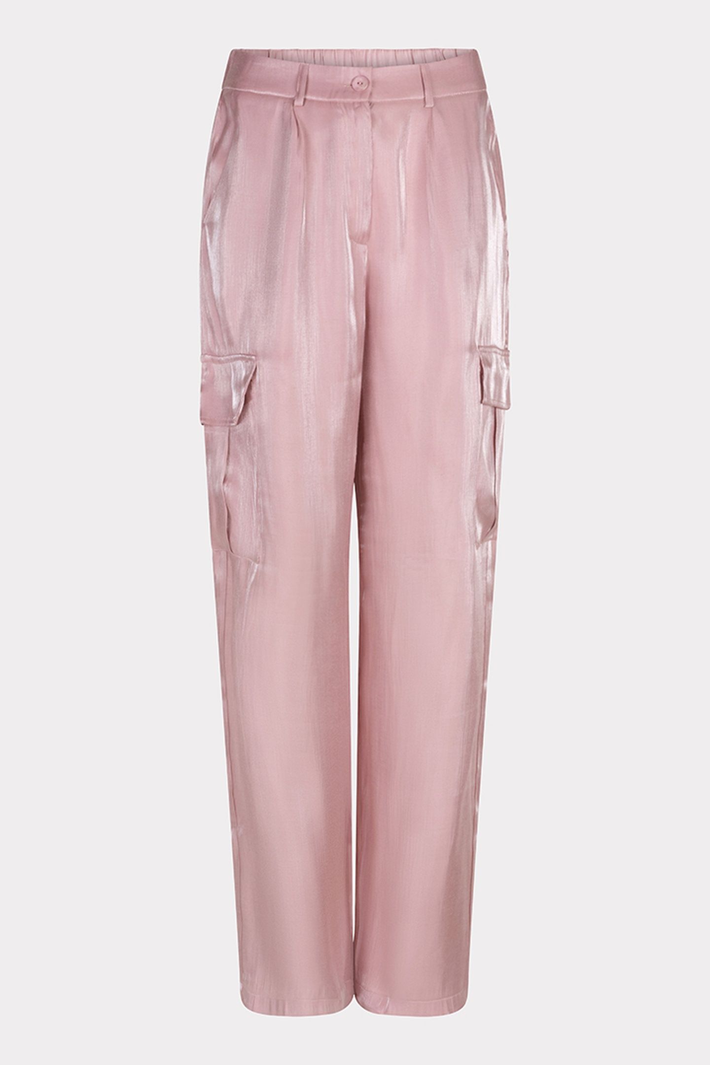 TROUSERS CARGO SILKY TOUCH PASTEL PINK 4