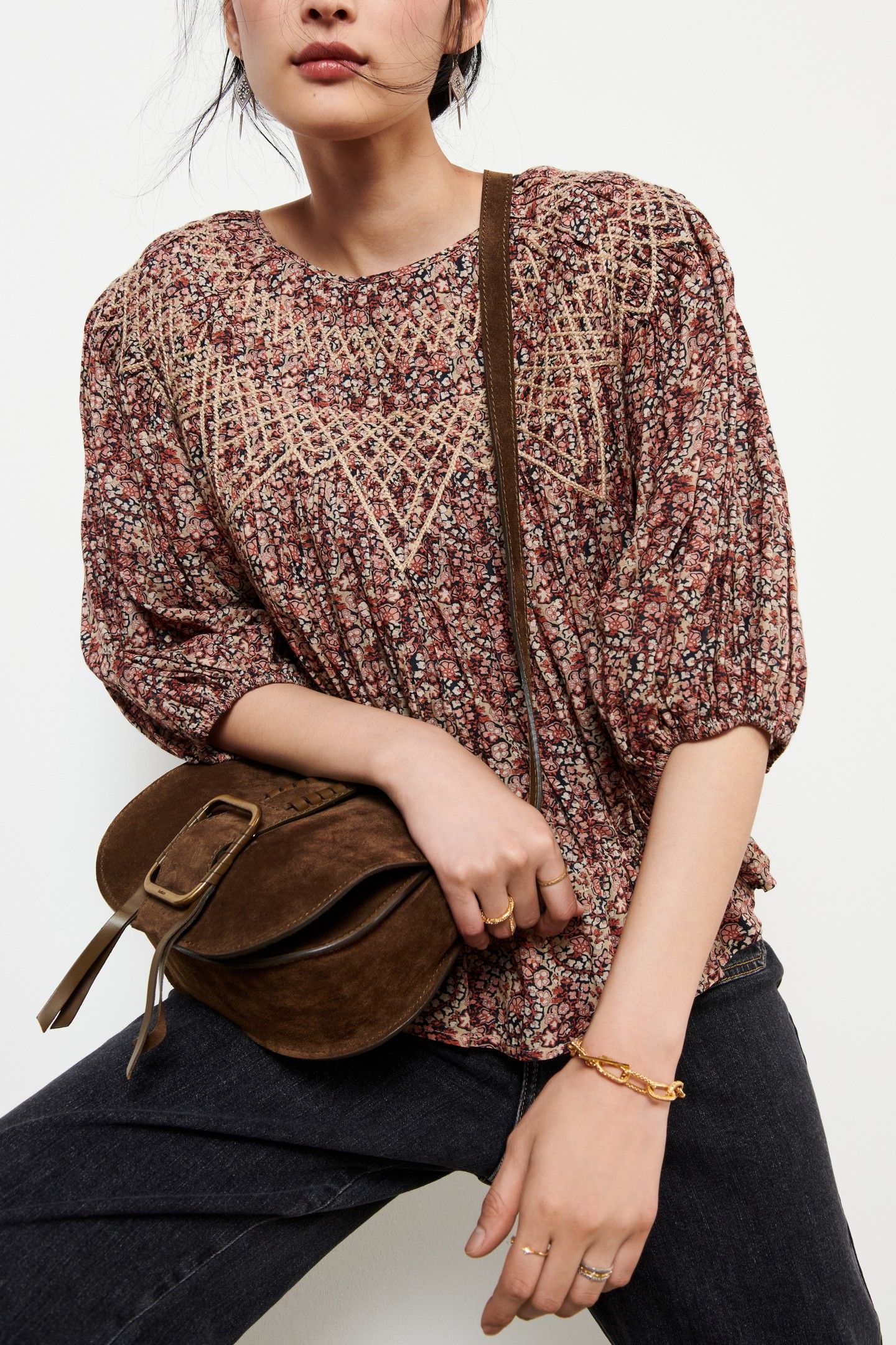 BLOUSE ISAURE GREIGE 4