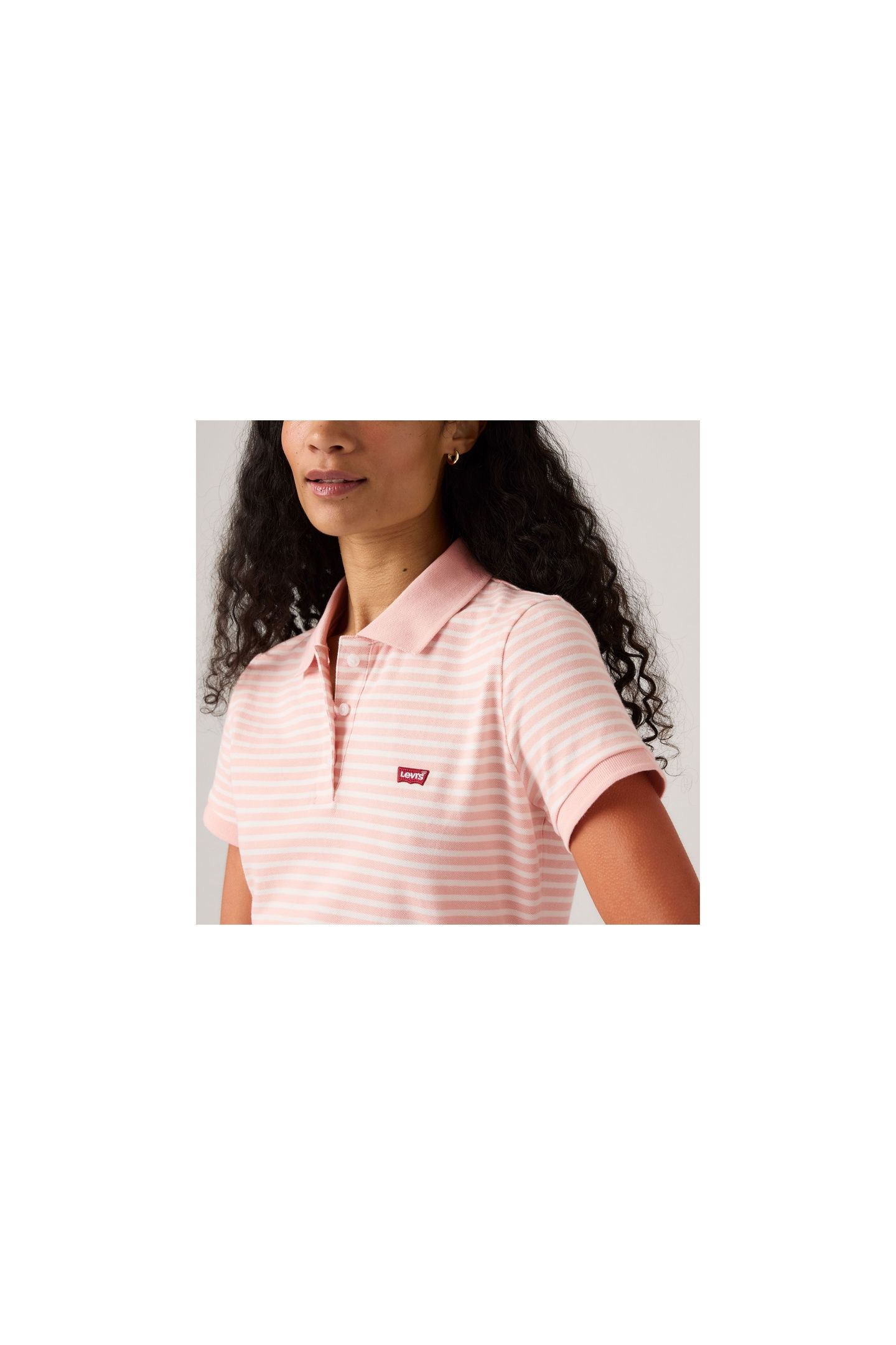 LEVIS HM POLO MARIGOLD STRIPE PEACHSKIN 6