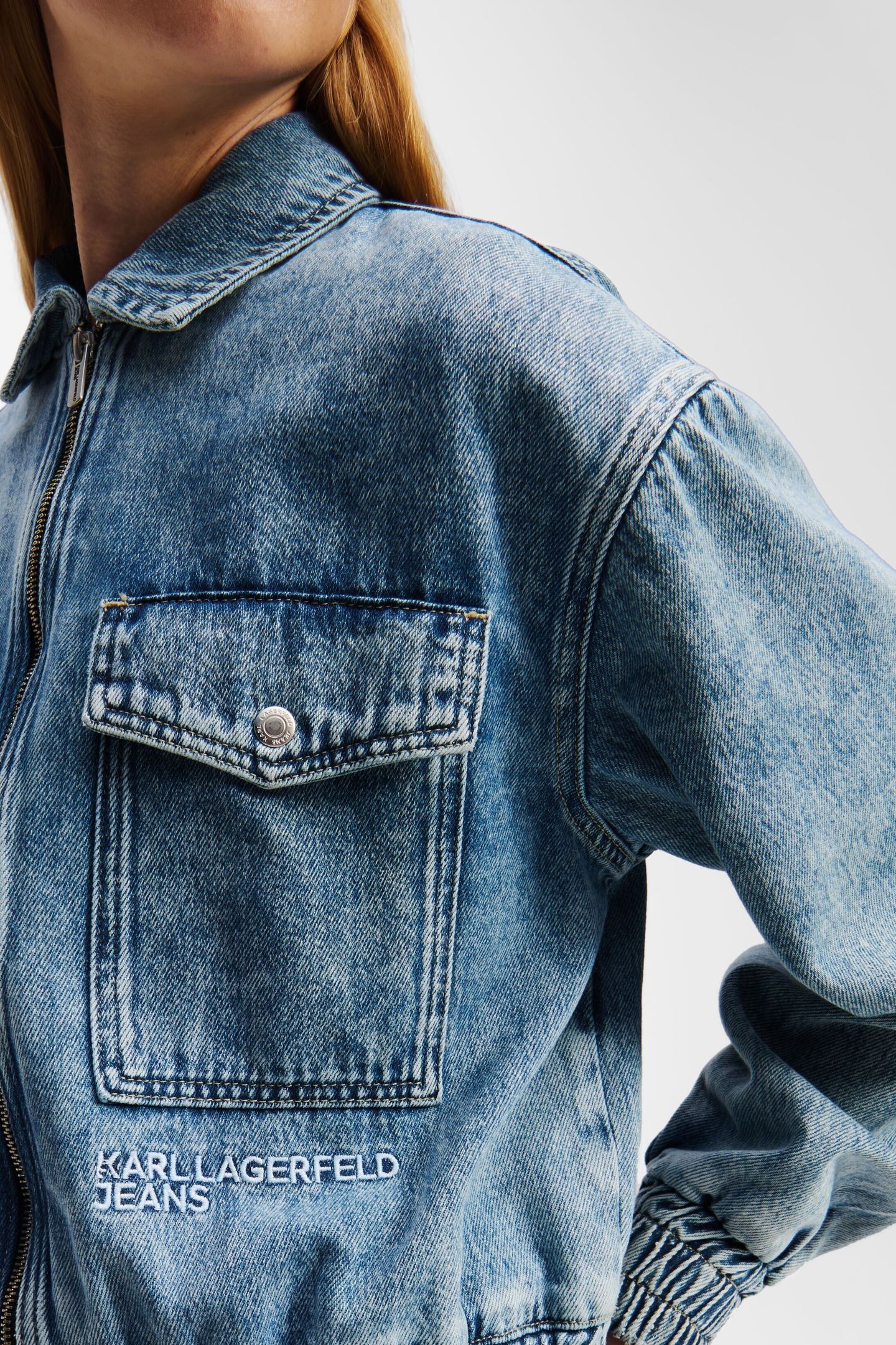 DENIM BOMBER JACKET LIGHT MARBLE BLUE 5