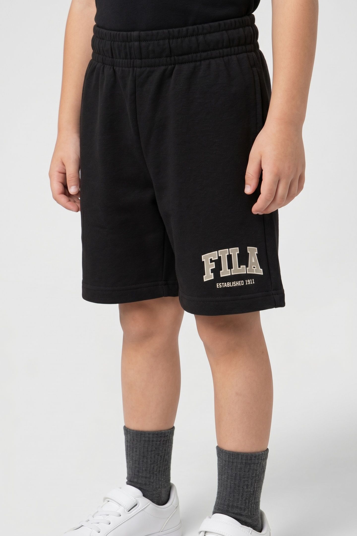 RIFREDI REGULAR GRAPHIC SWEAT SHORTS BLACK 1