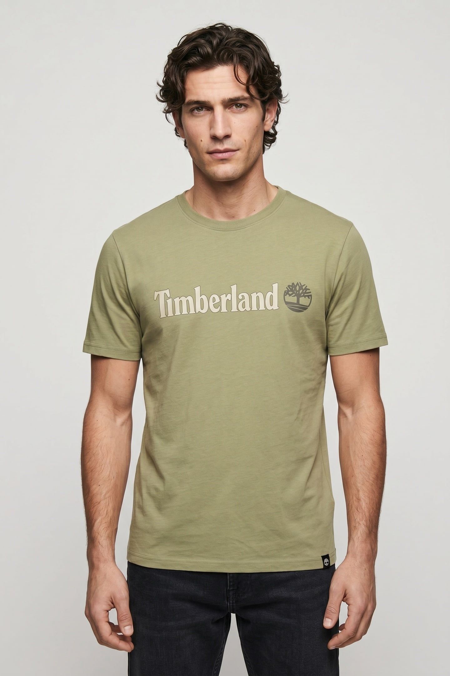 LINEAR LOGO SHORT SLEEVE TEE LIGHT GREEN 1
