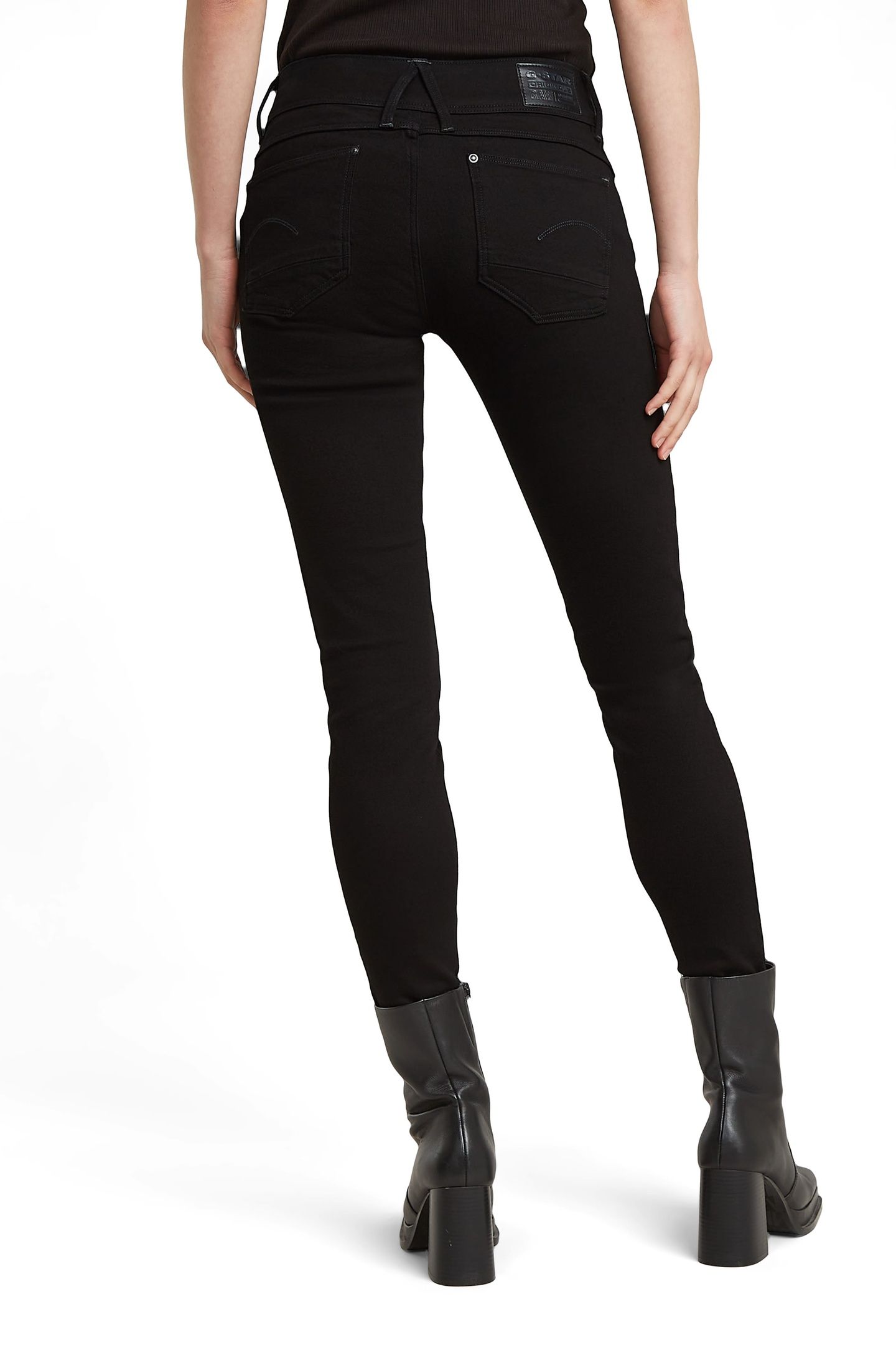 LYNN MID SKINNY PITCH BLACK 3