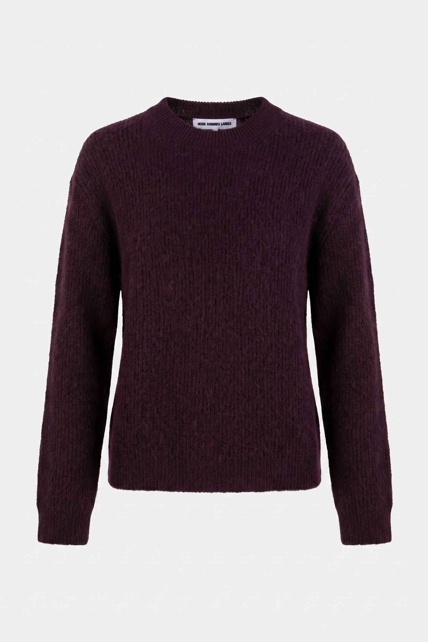 NOUS SOMMES LABELS – BENNIE ALPACA KNIT 2.0 BURGUNDY 3