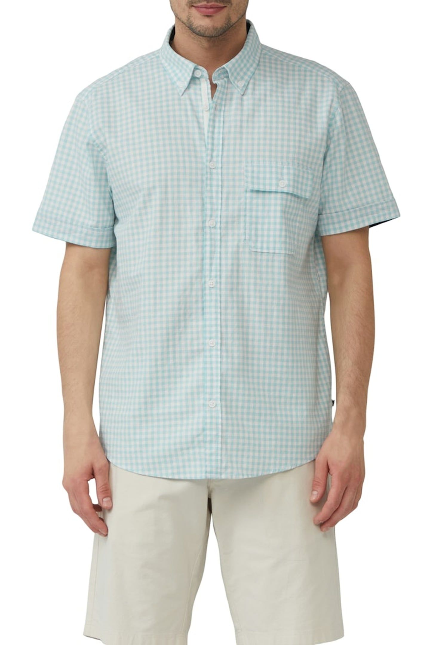 S.OLIVER SHIRTS BLUE AQUA 1